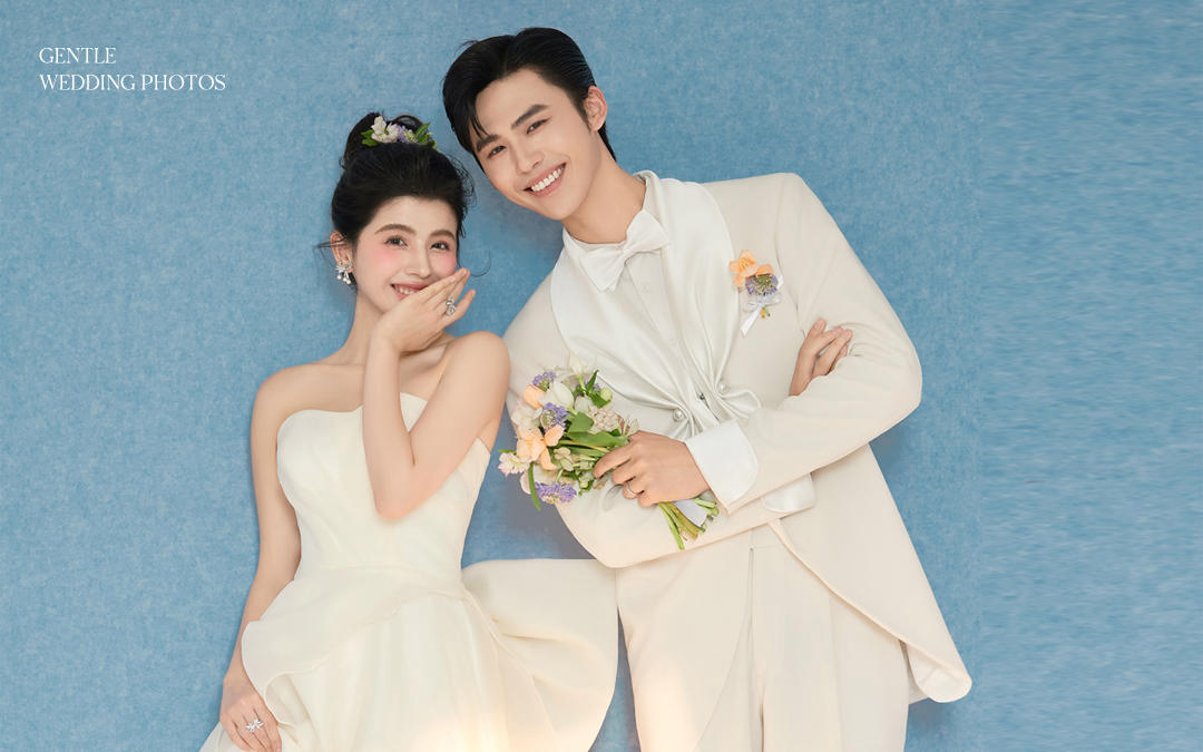 心动至上的韩式极简婚纱照