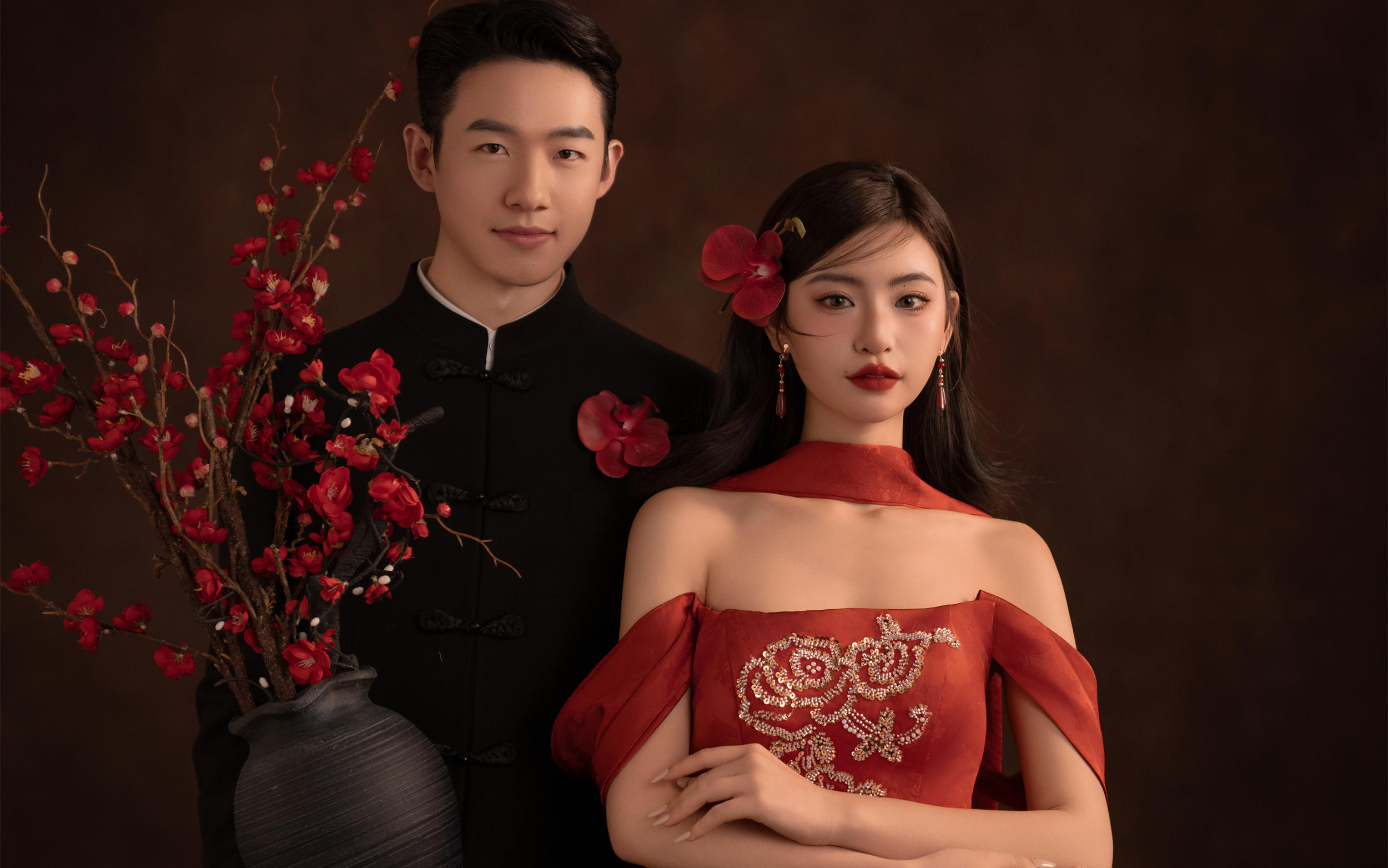 完全不用担心撞款‼️油画新中式婚纱照超惊艳