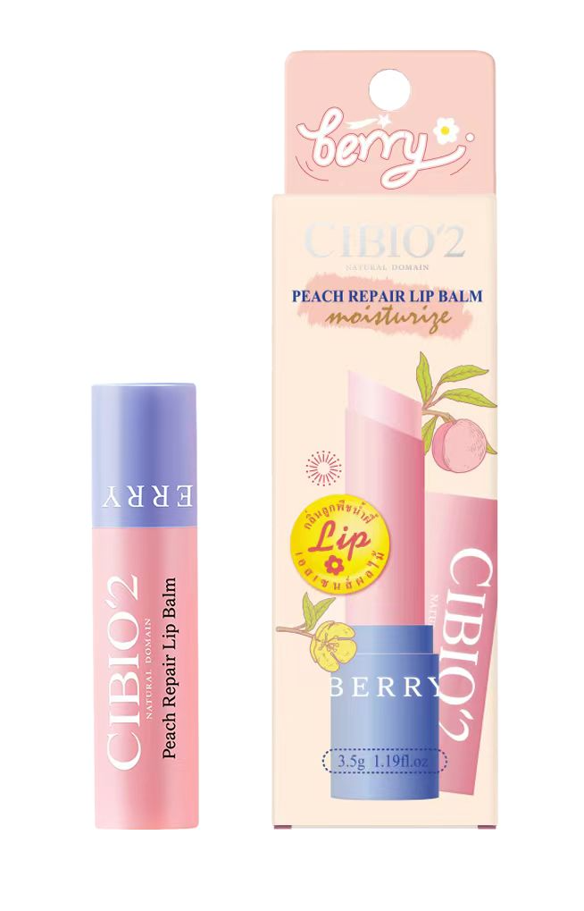 Cibio2/希蓓欧 蜜桃修护润唇膏3.5g