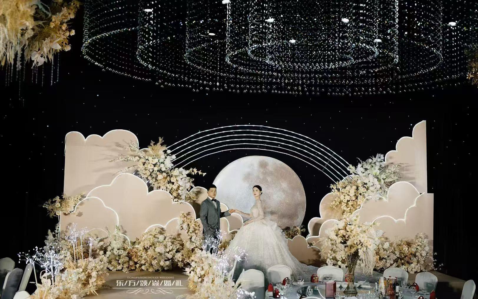 香槟色吊顶婚礼16888-19888参考价