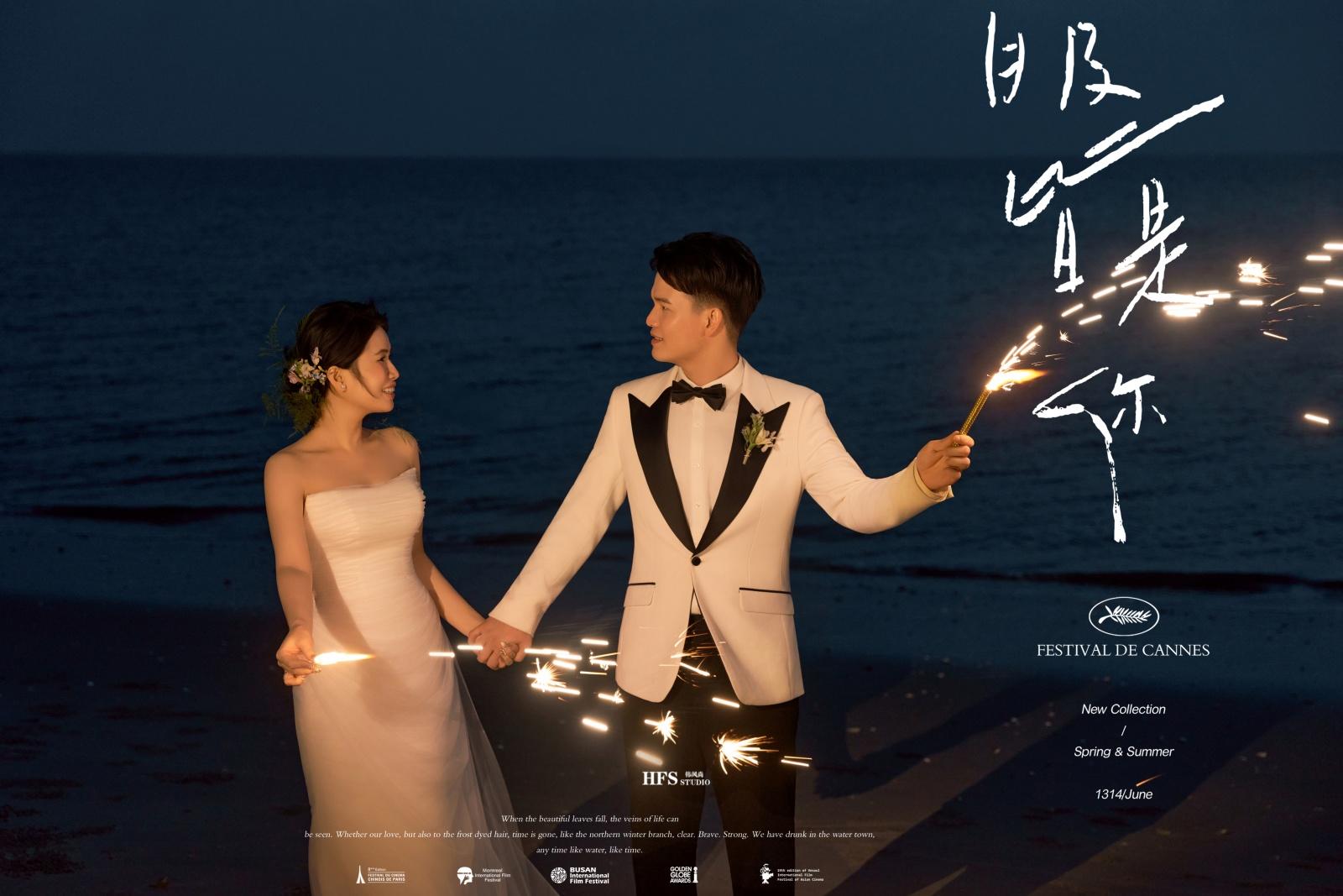 氛围感拿捏了✨海边夜景烟花｜你眼睛里永远是我🥰