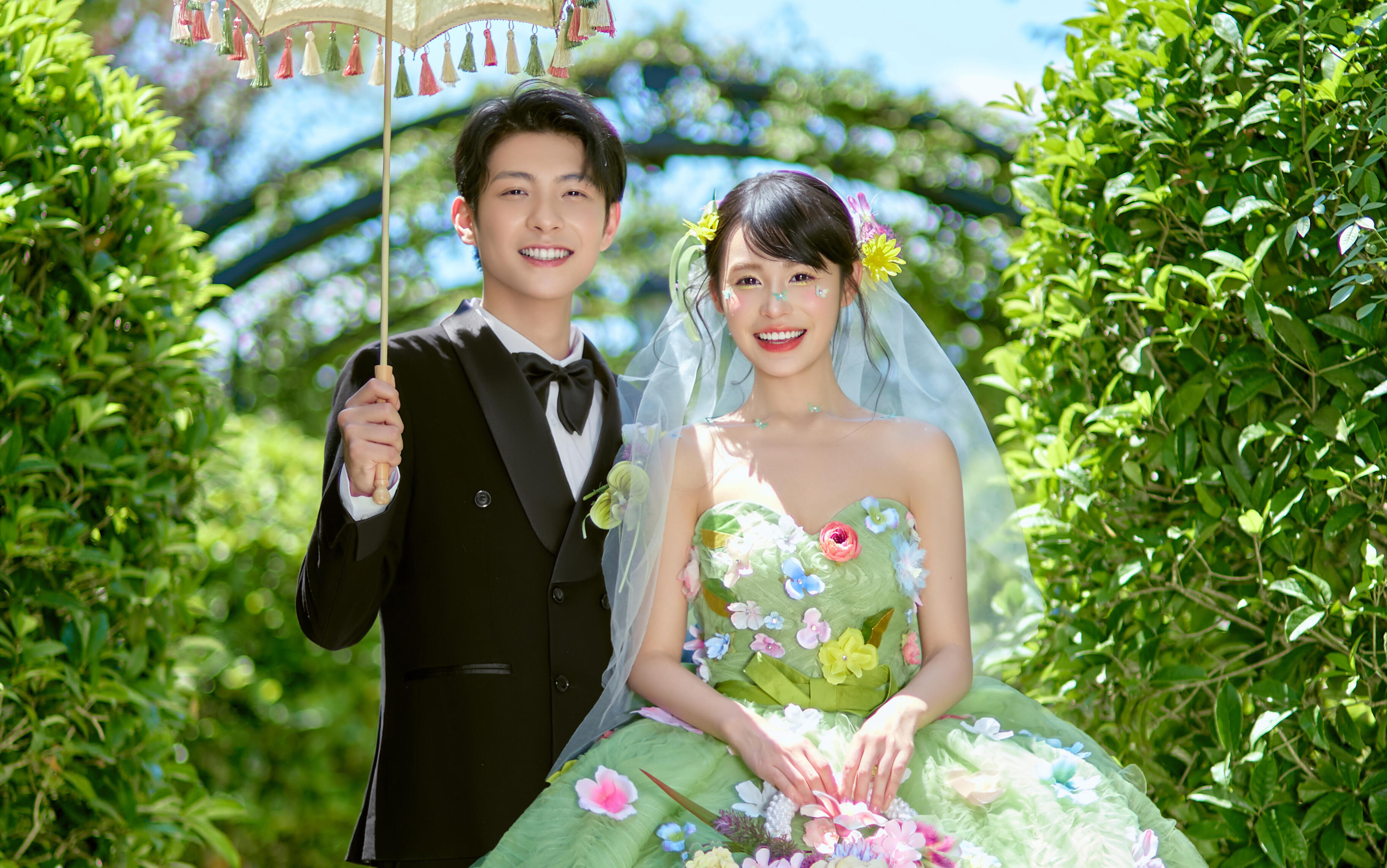 【救命！这套森系婚纱照也太会拍了叭！】