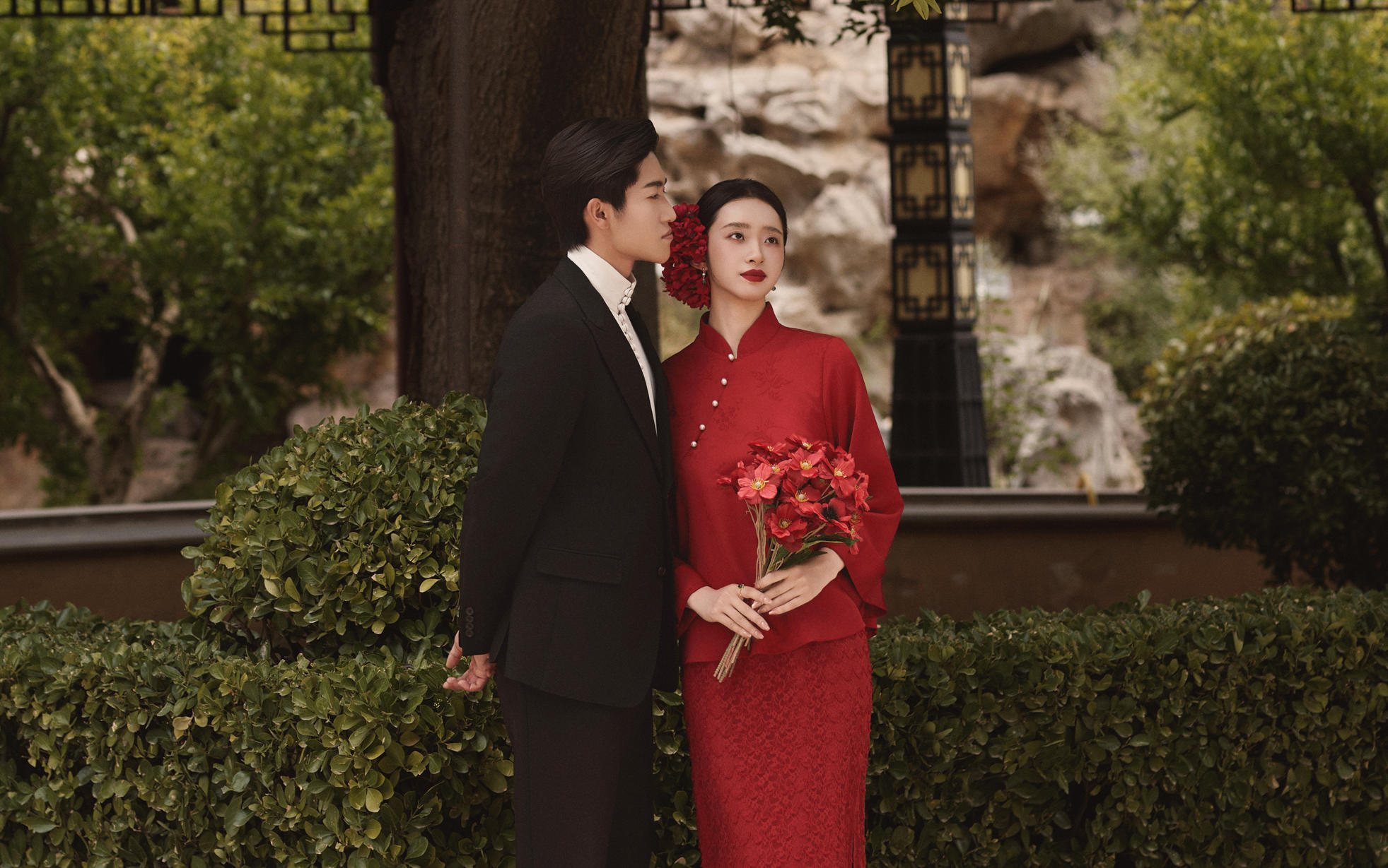园林新中式婚纱照