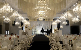 安序婚礼｜室内黑白色韩系高级感婚礼