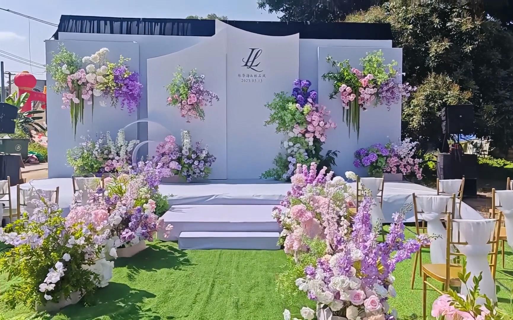 白粉色清新韩式婚礼