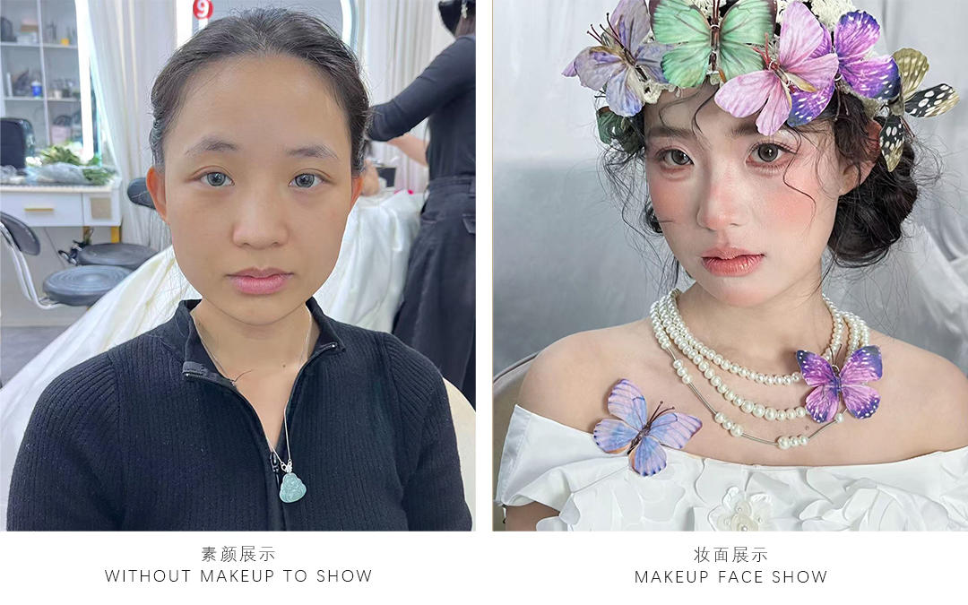 化妝師日常 素顏到驚艷 只差一個精致妝造