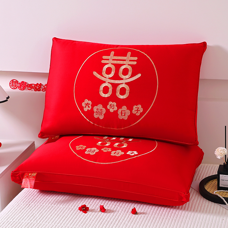 新款大红枕头婚庆枕芯