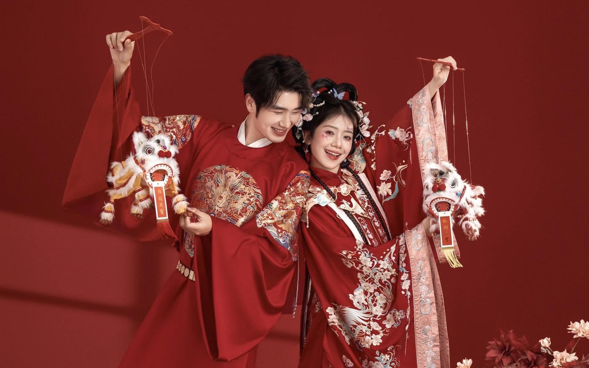 十光堇 | 甜到掉牙的中式汉服婚纱照💓