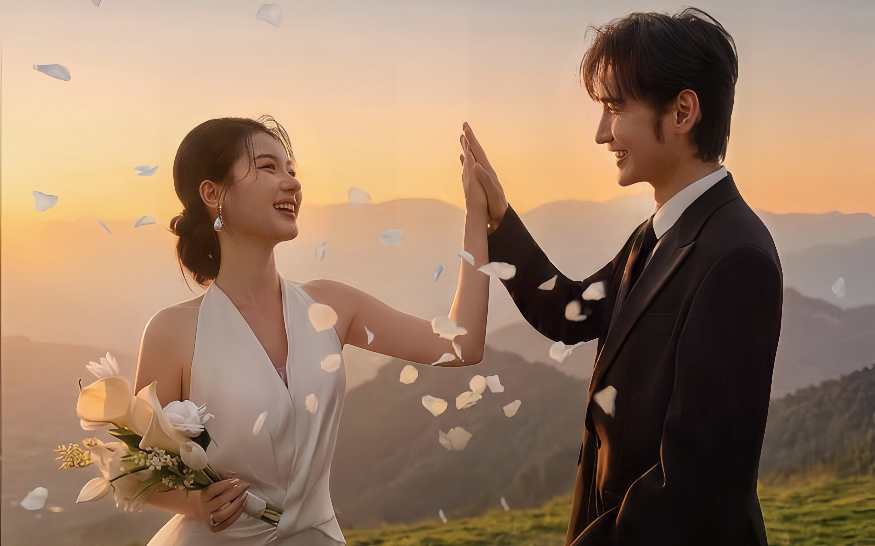 ✨山野落日婚照｜把誓言说给整片黄昏听🌄