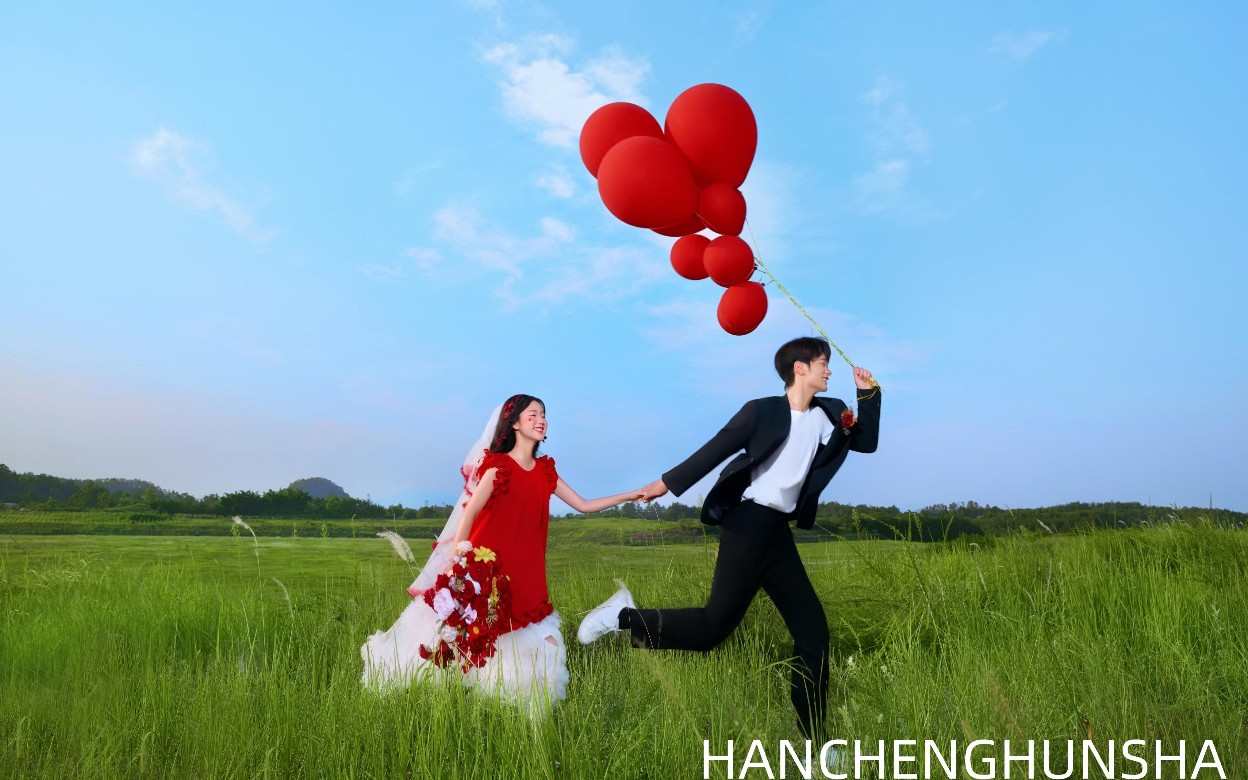 恋爱感满分💯的喜嫁婚纱照