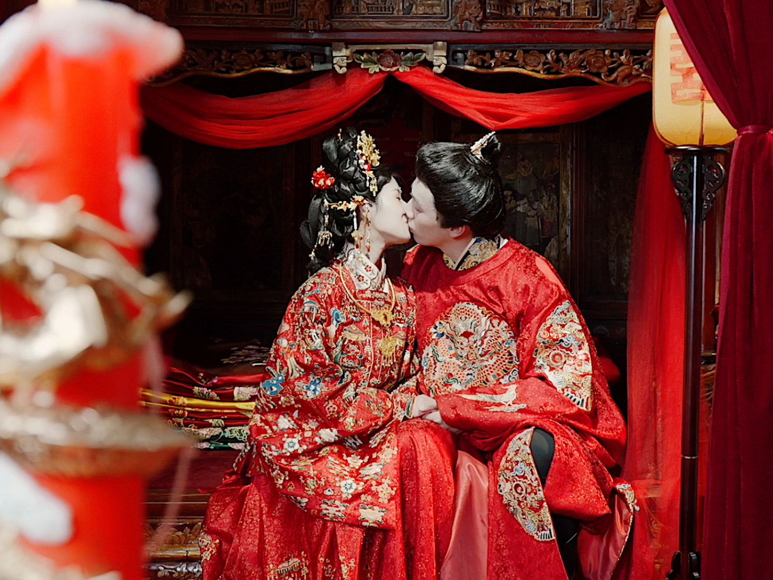 双机中式婚礼mv