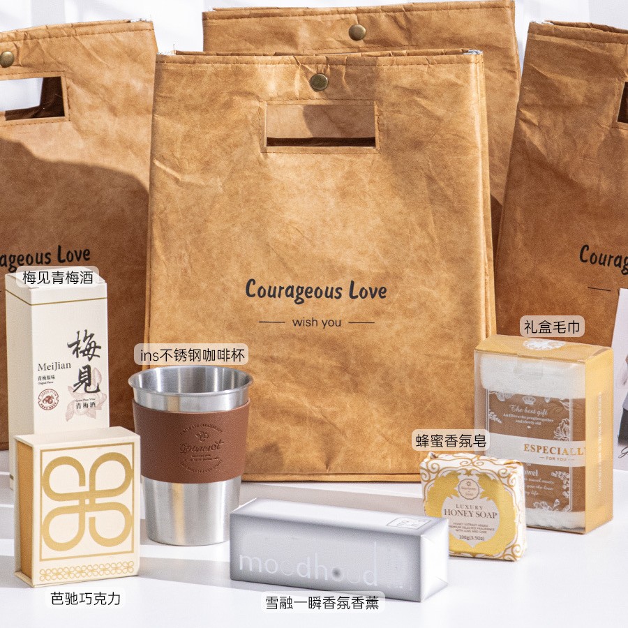 杜邦紙手提袋伴郎高端商務(wù)伴手禮 