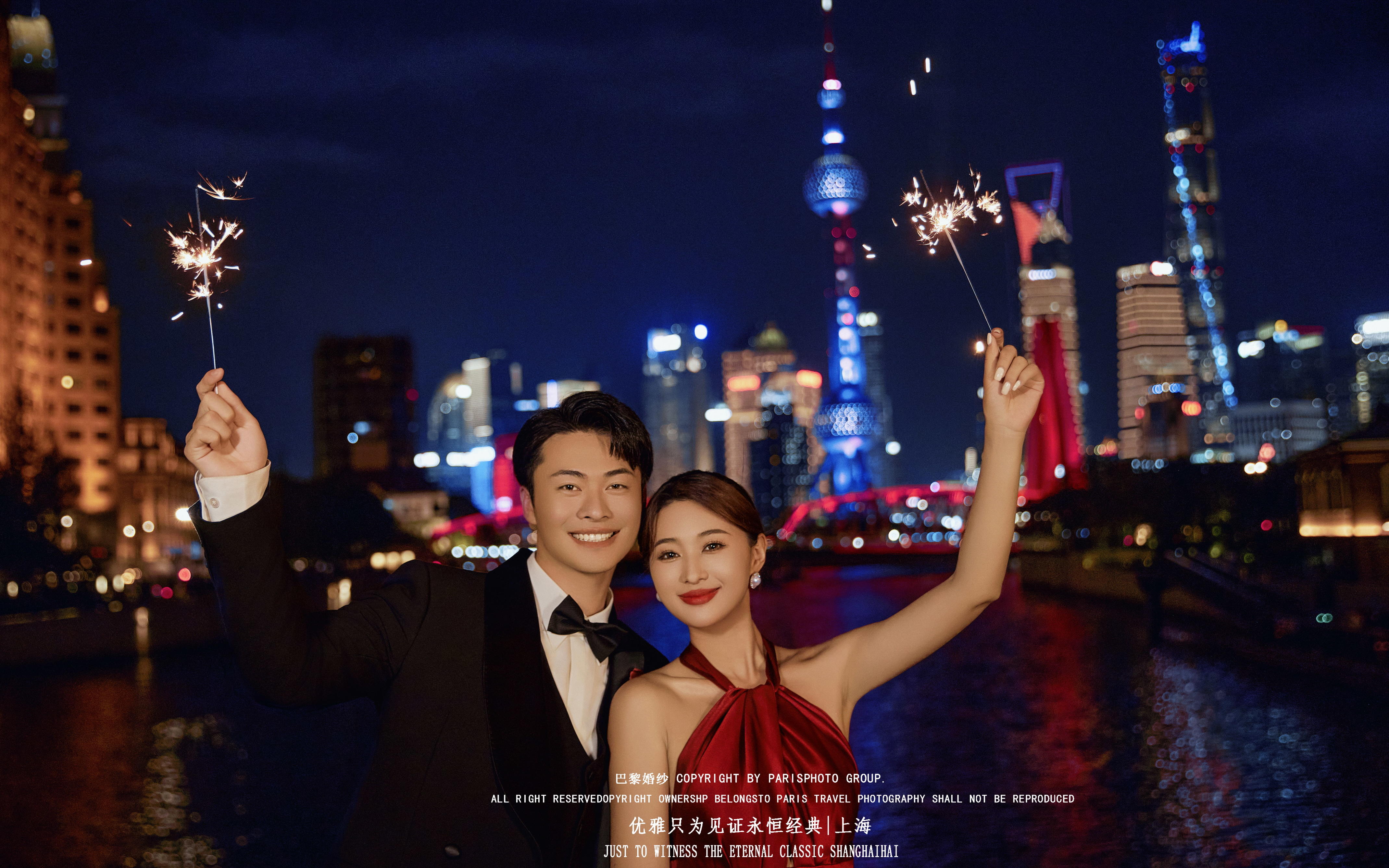 纯粹爱意！外滩极简婚纱照主打的就是一个高级