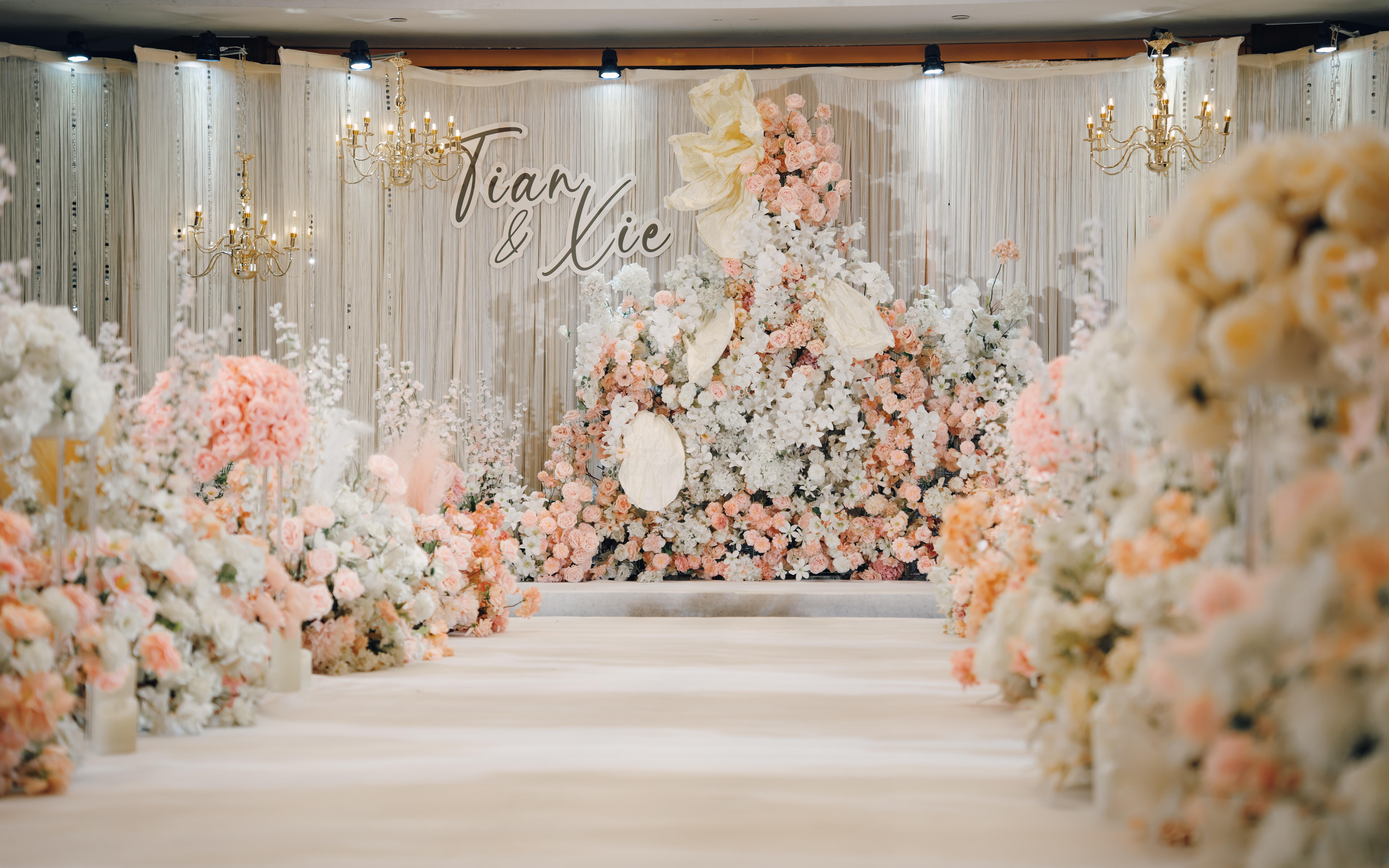 韓系布幔婚禮丨純凈之愛，溫柔綻放