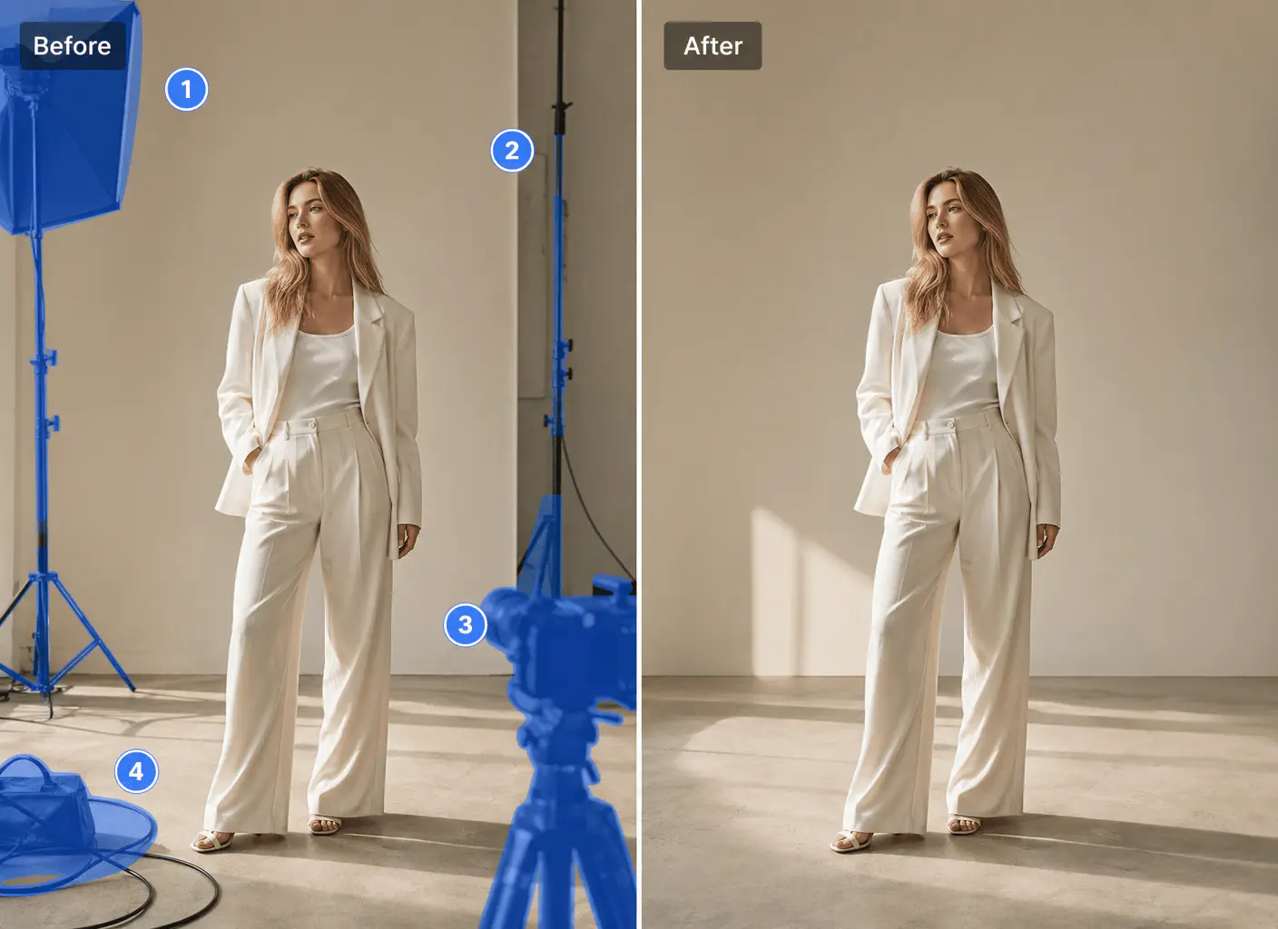 Remove background distractions