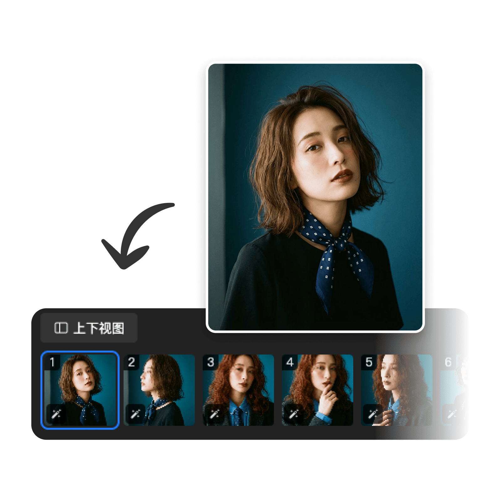 告别逐张修人像