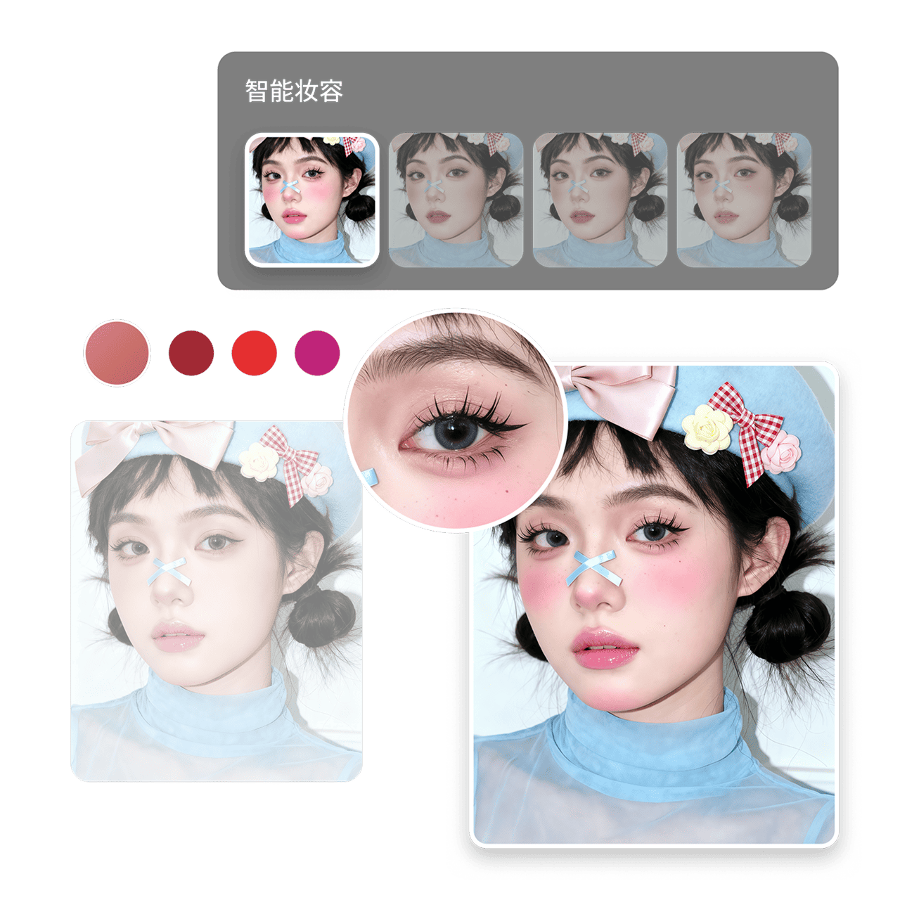 不用化妆也能换妆