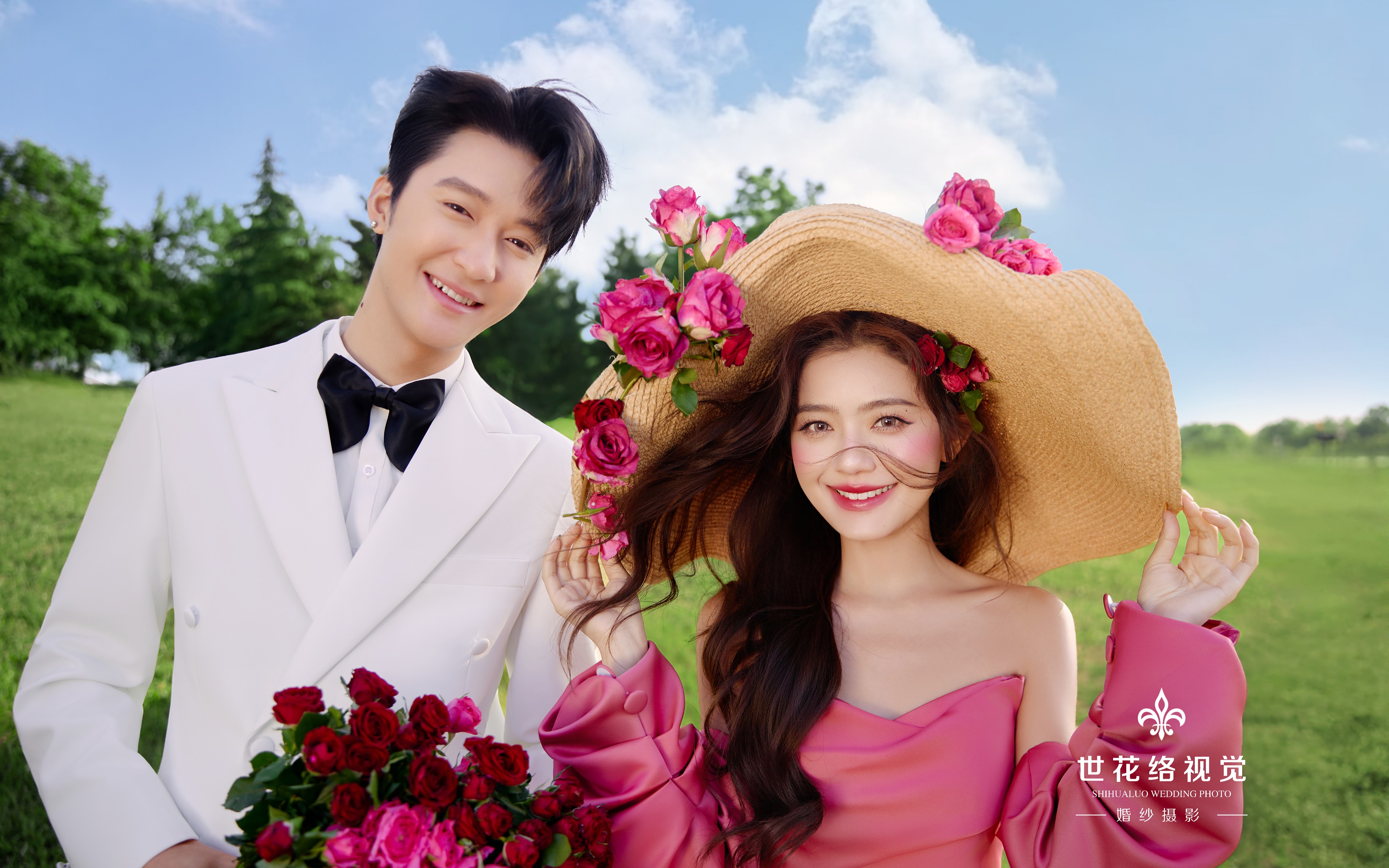 兰州婚纱照｜把法式玫瑰庄园搬进草坪里🌹
