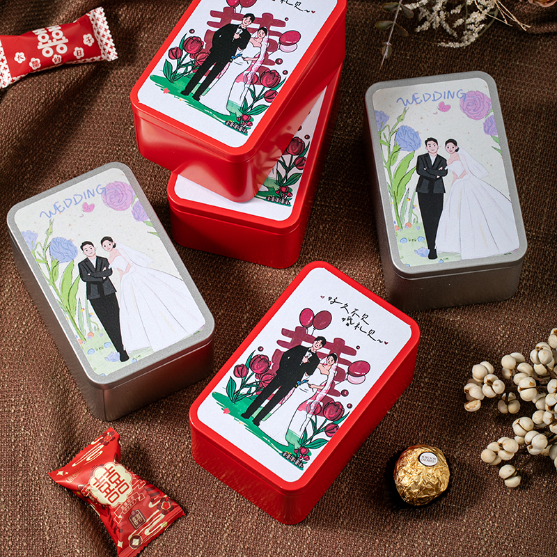 包好發(fā)貨 成品喜糖套餐鐵盒 喜糖+喜糖盒【成品喜糖不支持退換】