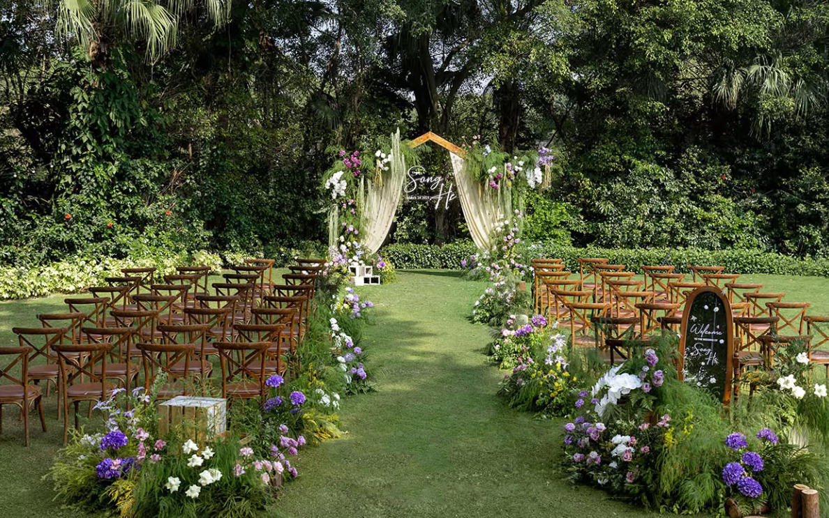 当草坪遇见婚礼，原来这么美！