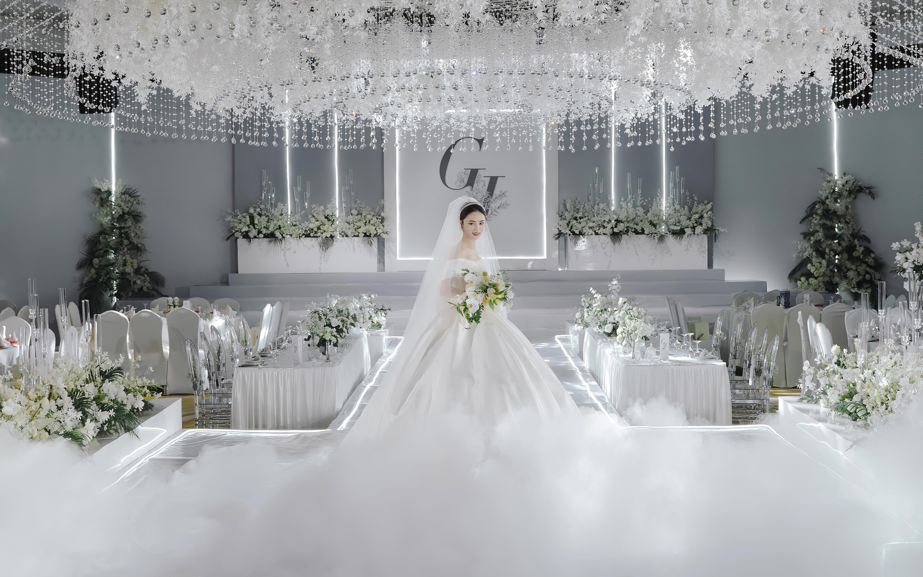 《天古婚典》秀场风婚礼/白绿色典雅/龙潭湖宴会厅