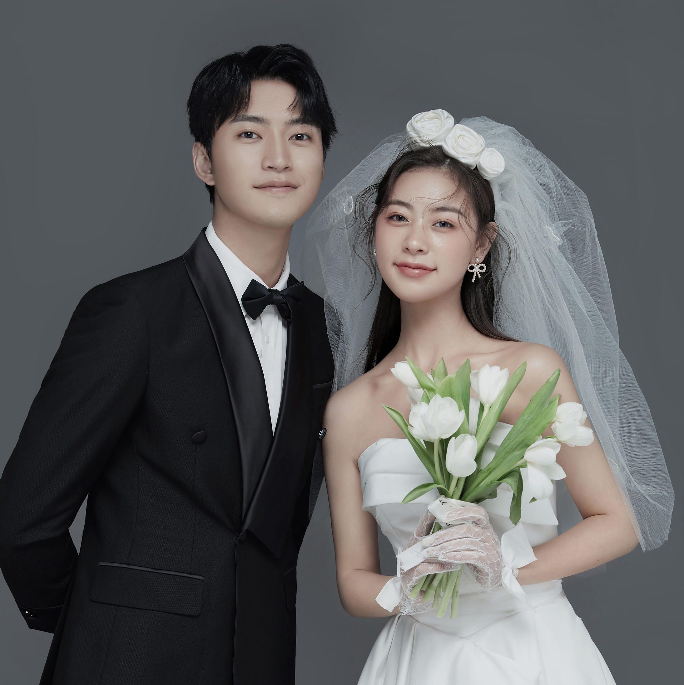 强烈‼安利韩式极简风婚纱照