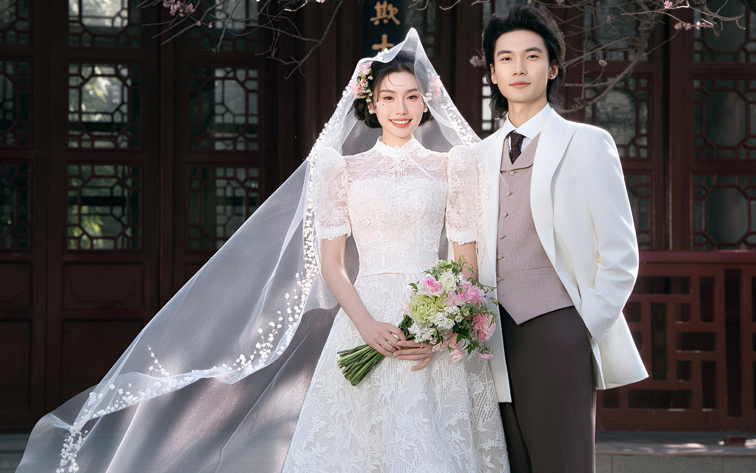 春和景明🌸新中式樱花婚照，季节限定必拍