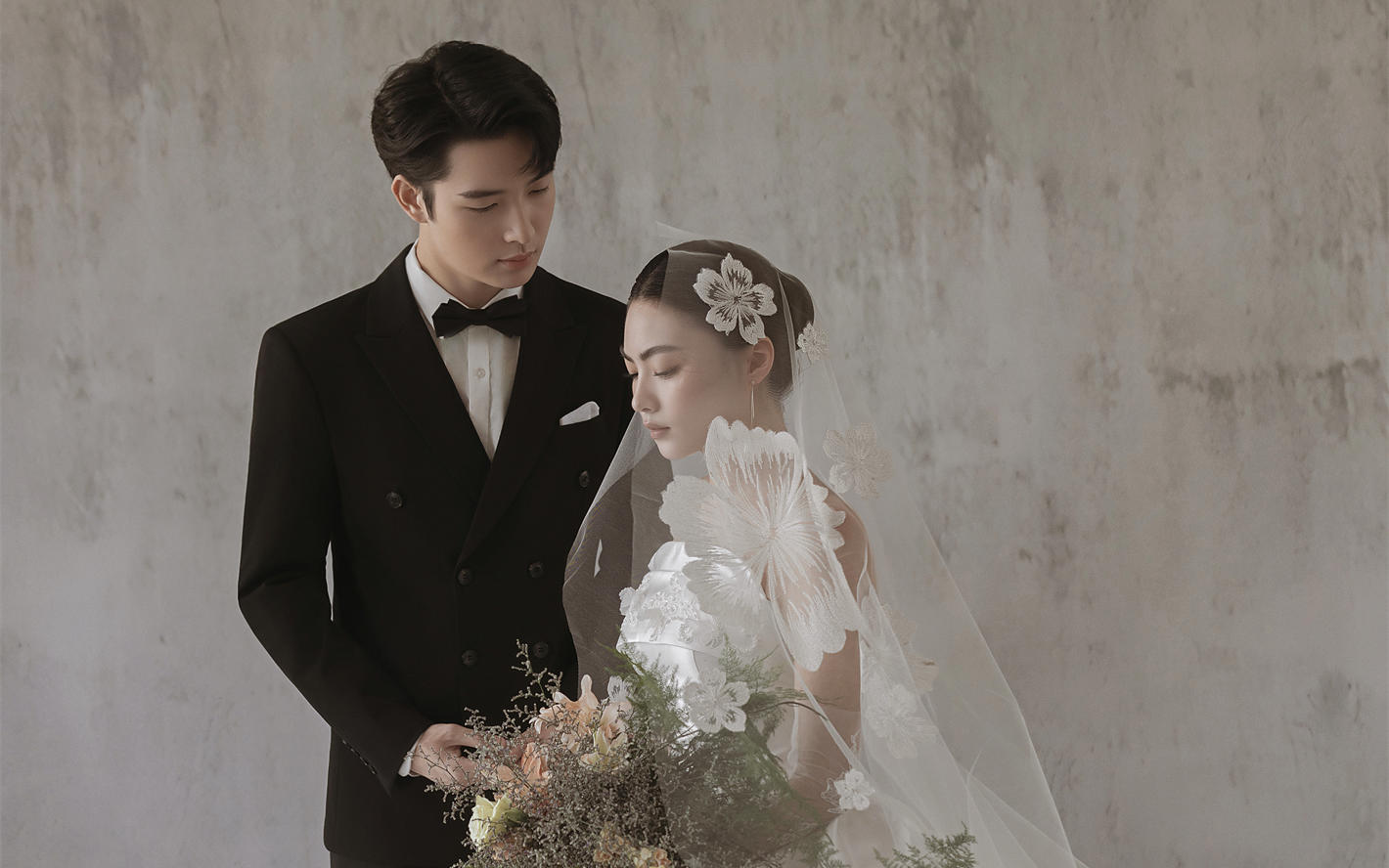 温柔风高级内景婚纱照