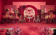 绫罗锦绣 大宅红墙 正红色系传统中式婚礼