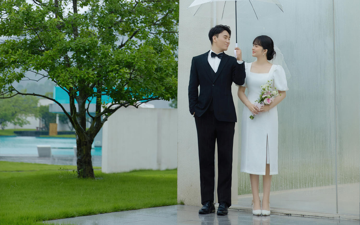 疯狂心动的韩式微度假婚纱照 浪漫至死不渝