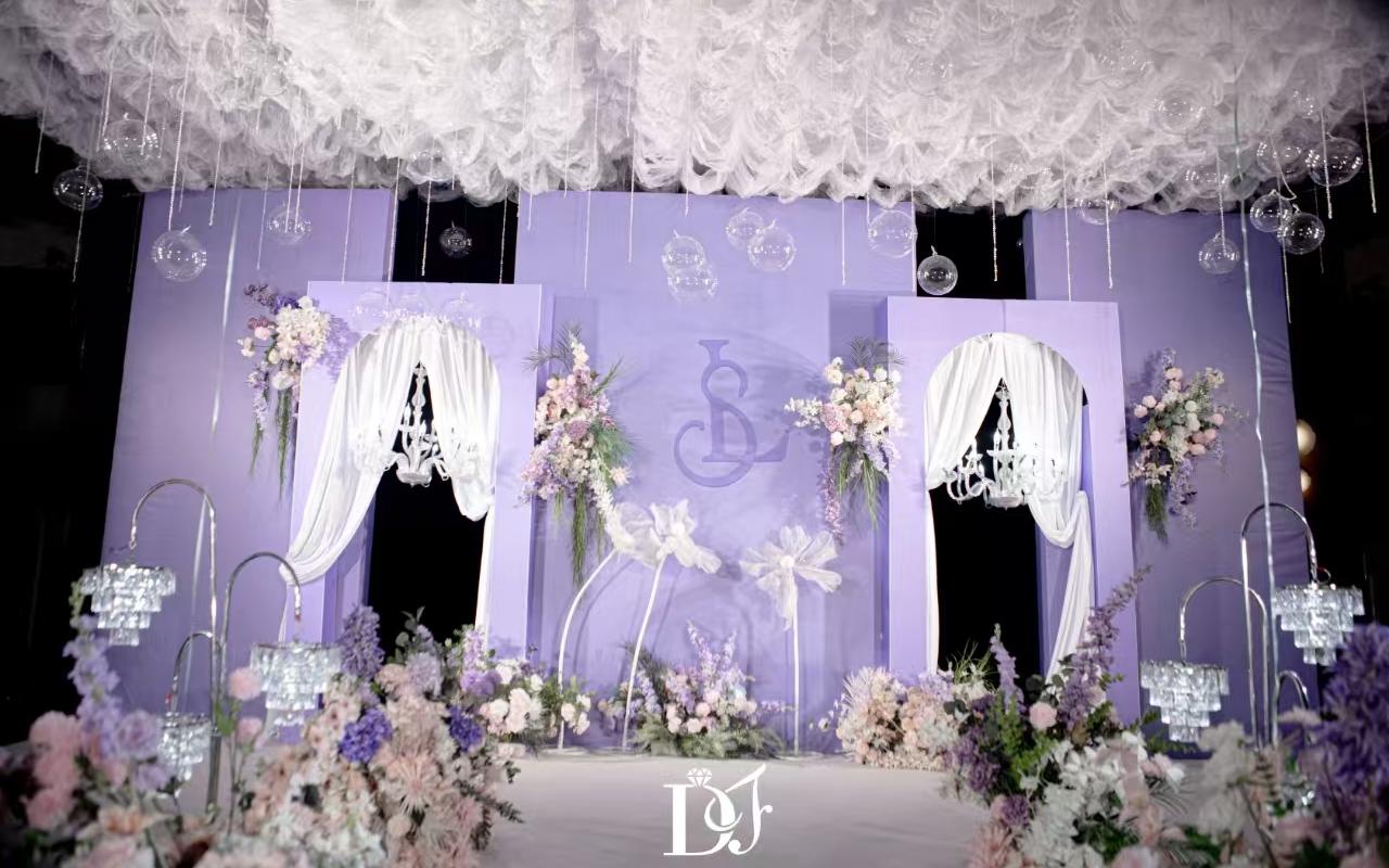 蒂芬婚礼-莫奈紫色花园婚礼
