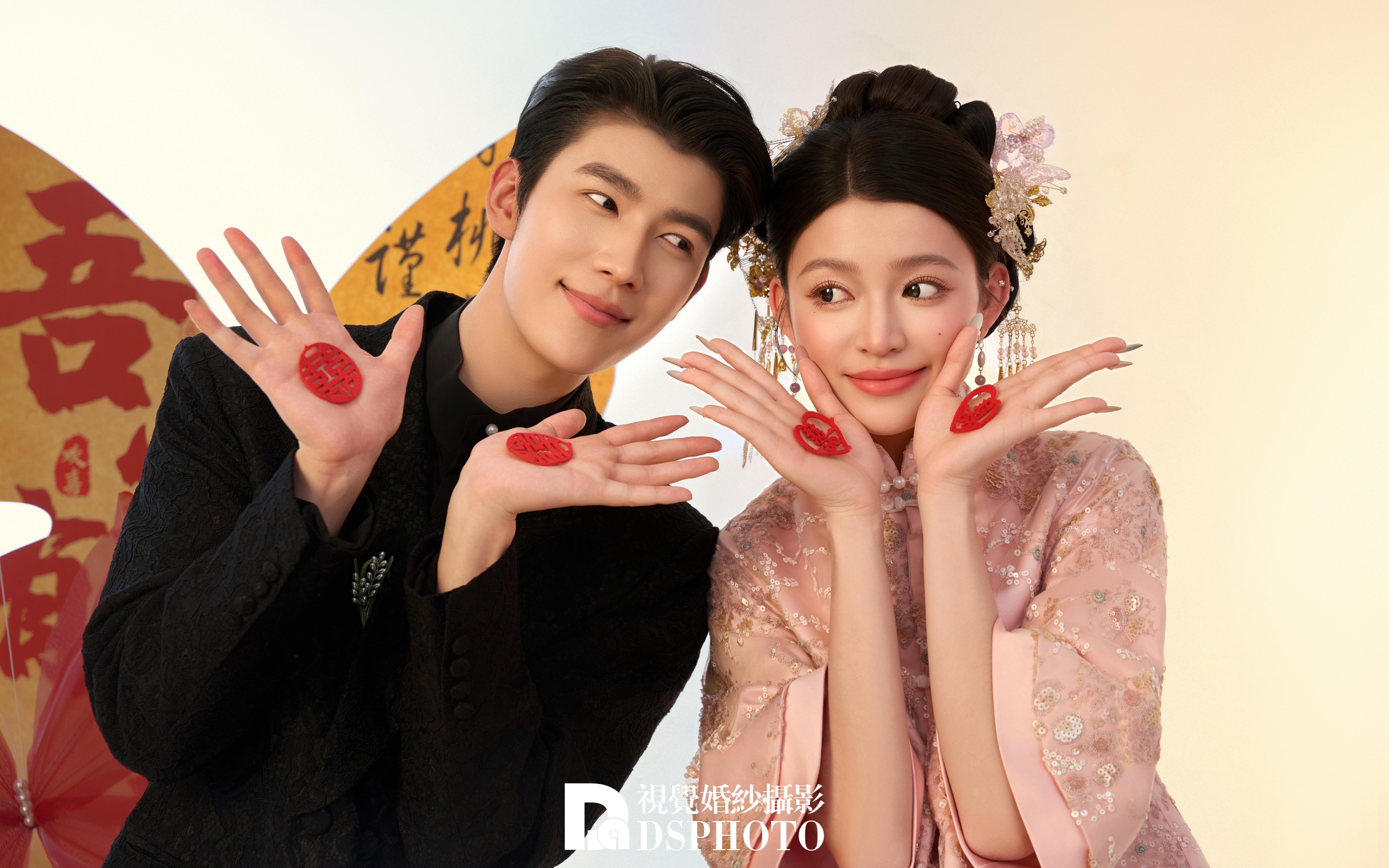 【D视觉摄影】这组俏皮中式婚纱照被转疯了