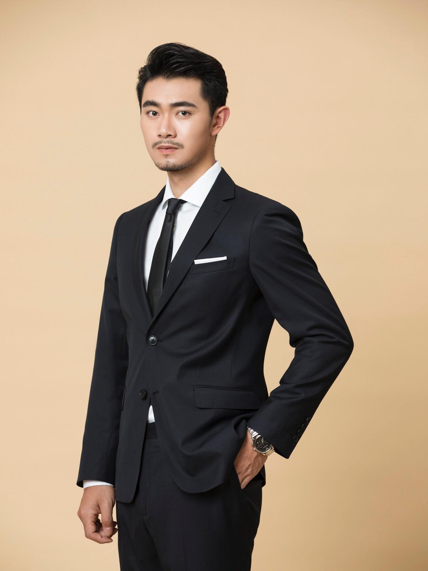 百搭经典黑色商务/婚礼定制