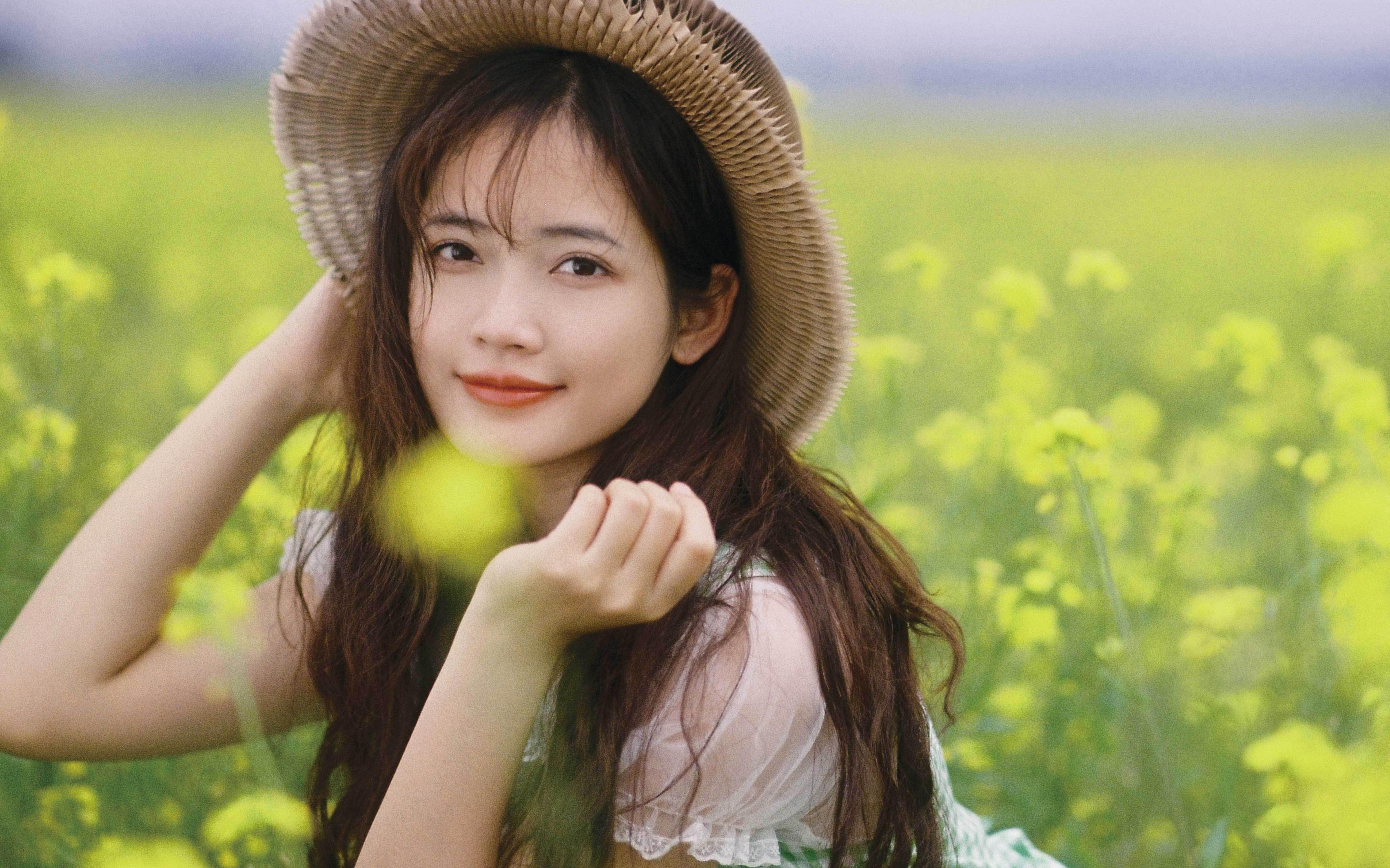 油菜花外景個人寫真