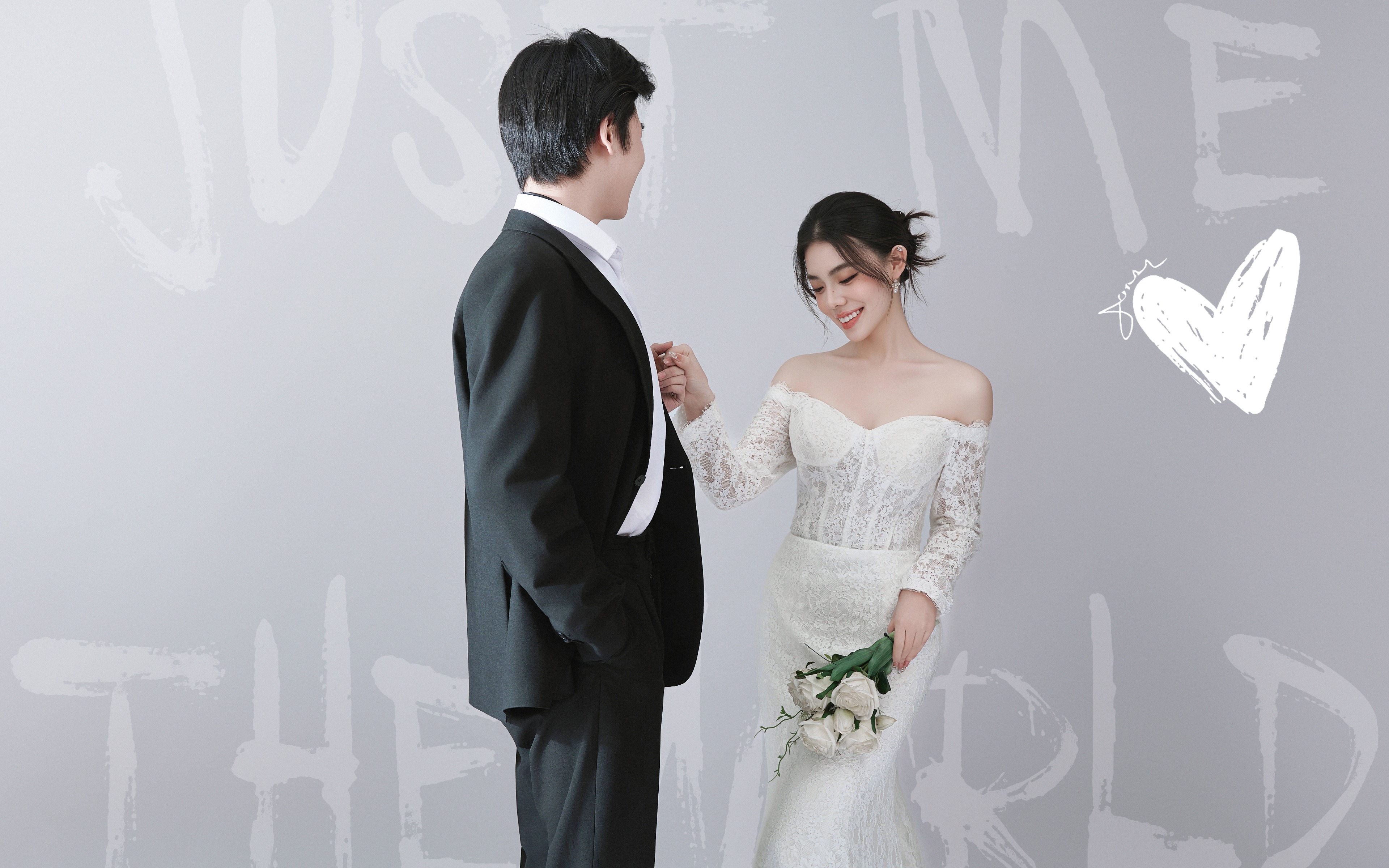 俏皮互动婚纱照，解锁甜系心动