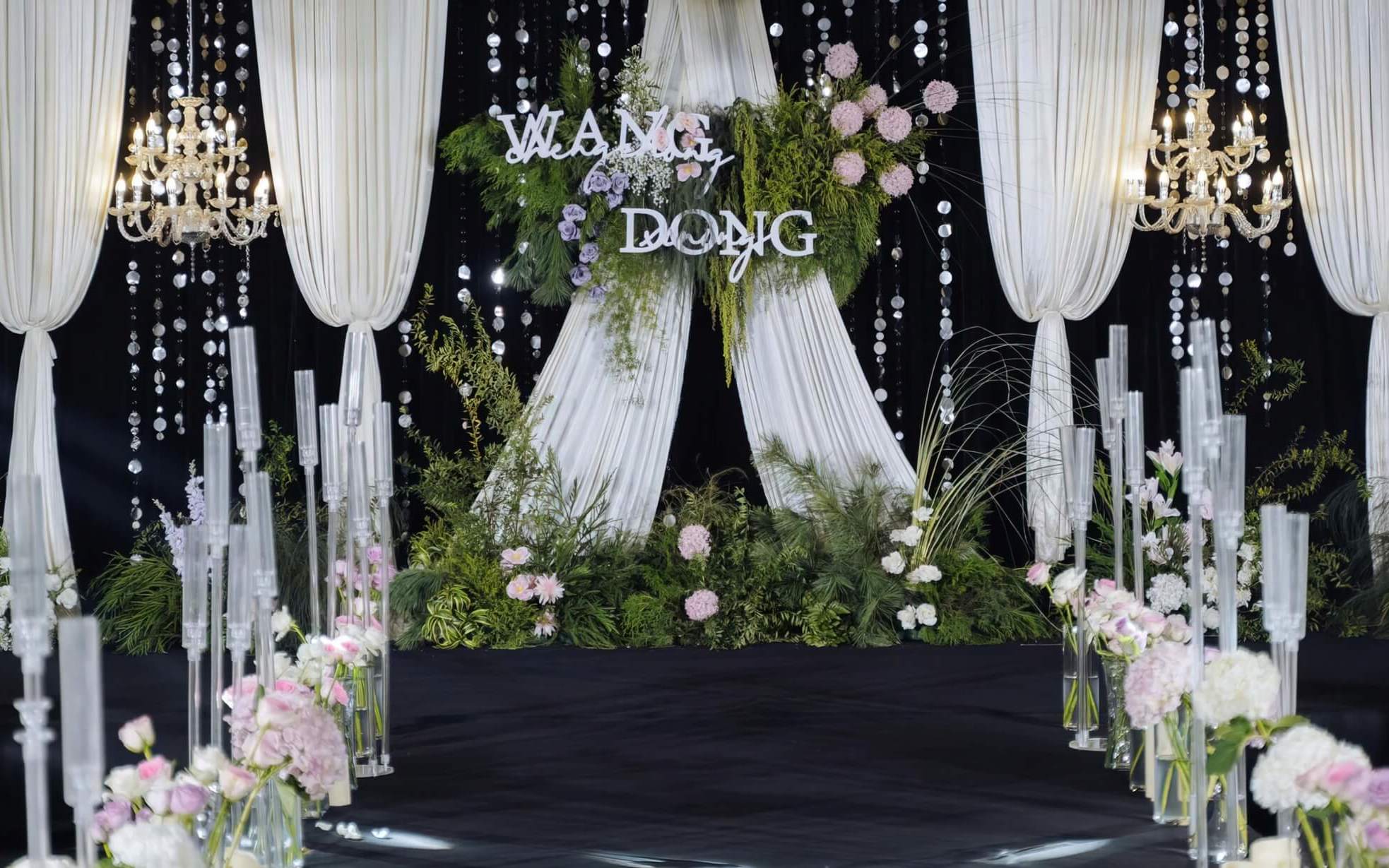 馨约婚礼-白绿布幔婚礼