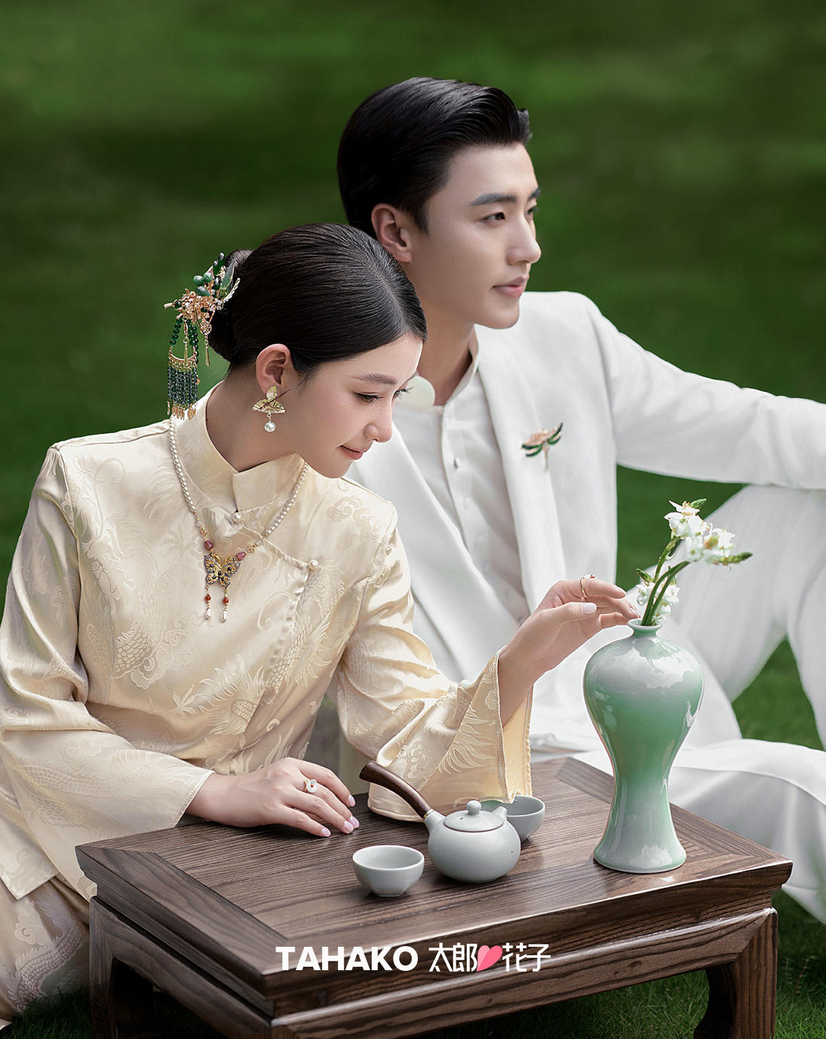 新中式园林婚纱照一定要拍 太惊艳啦