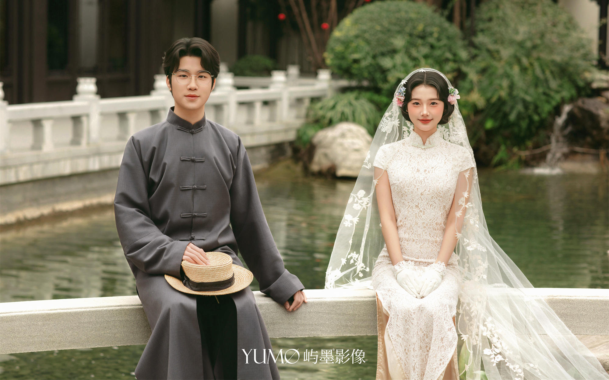 新中式園林婚紗照，溫柔到骨子里