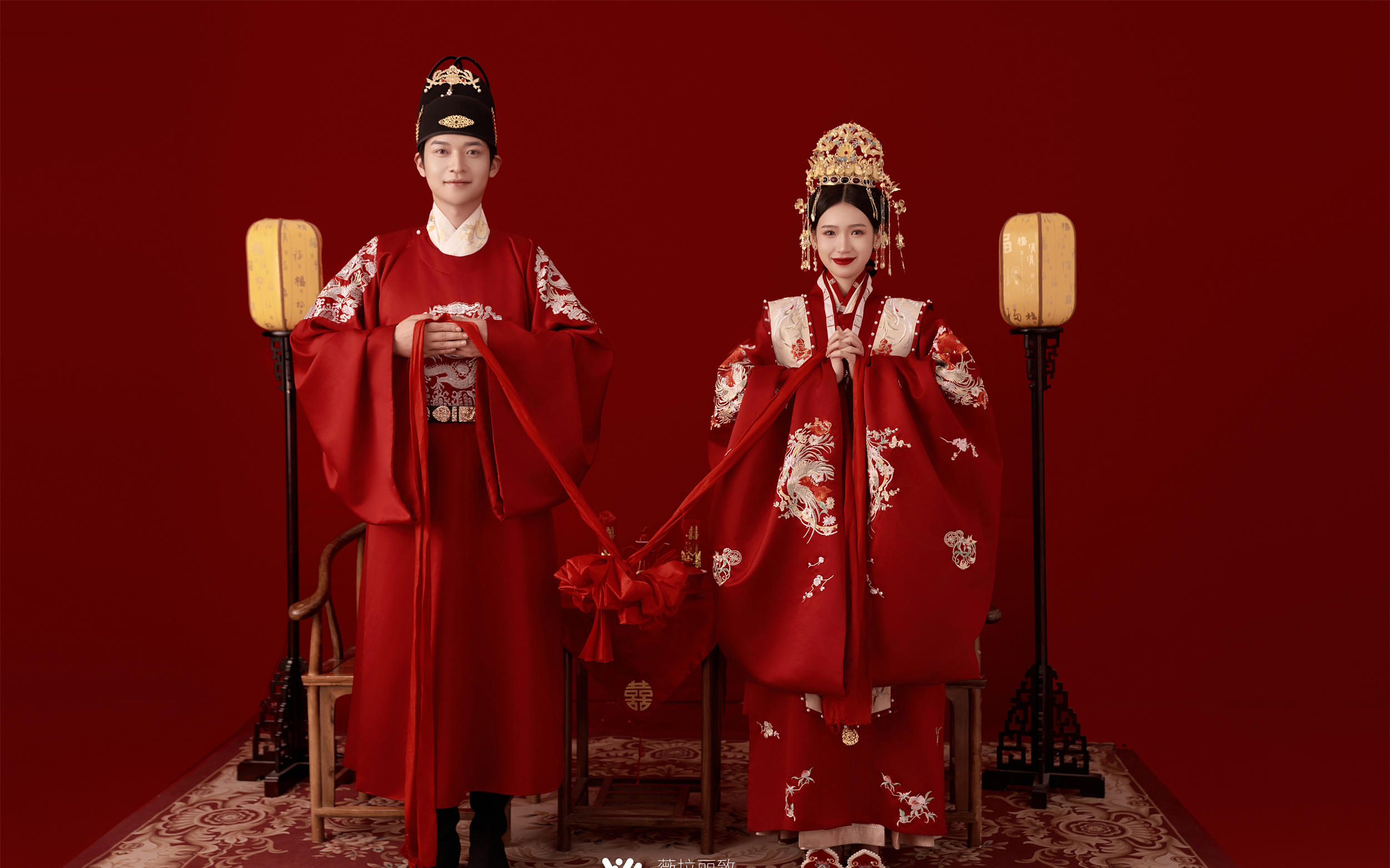 被长辈夸爆的汉服婚纱照｜端庄与甜度满分