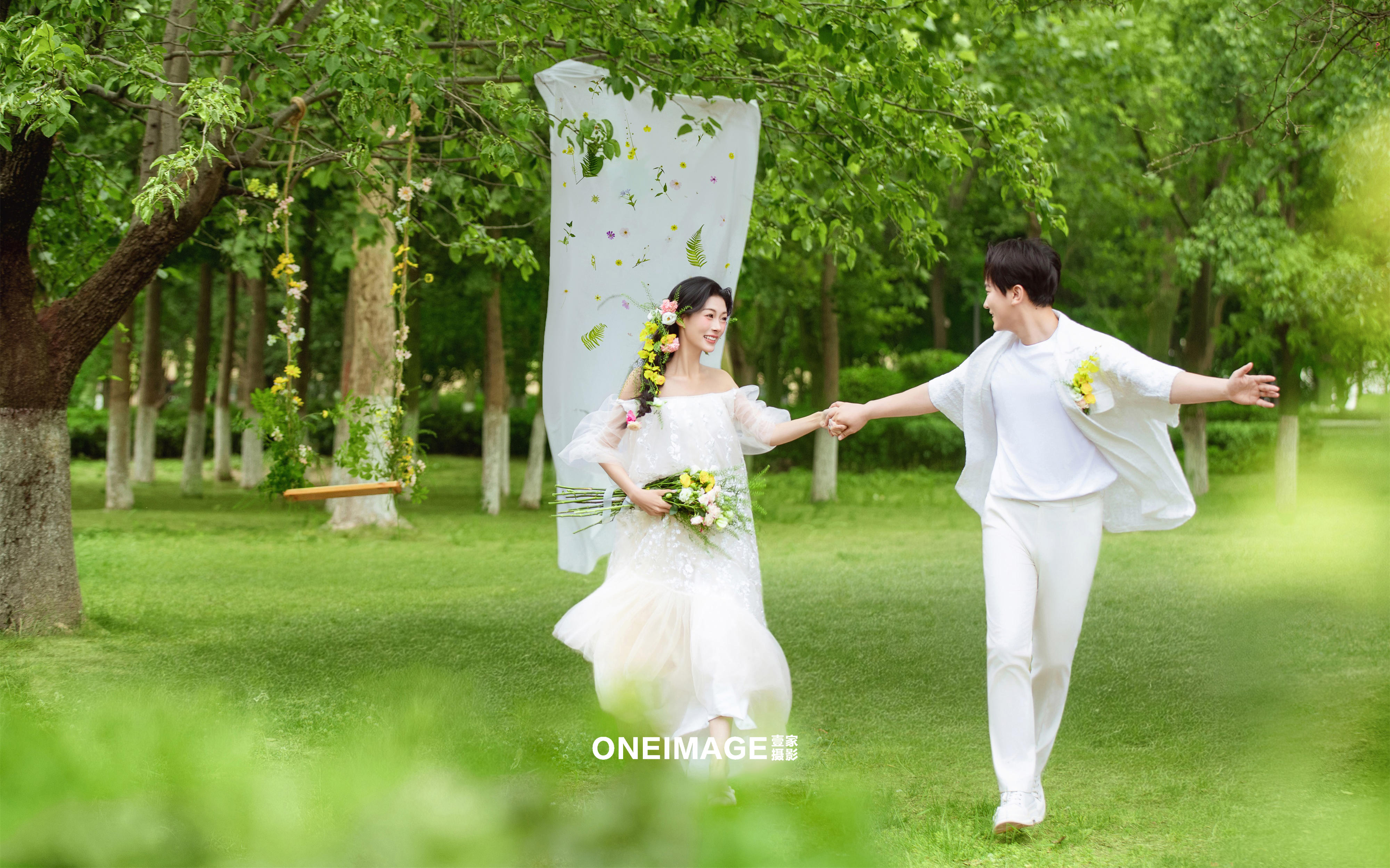 【壹家攝影】菏澤草坪婚紗照，小清新風(fēng)俏皮上線！