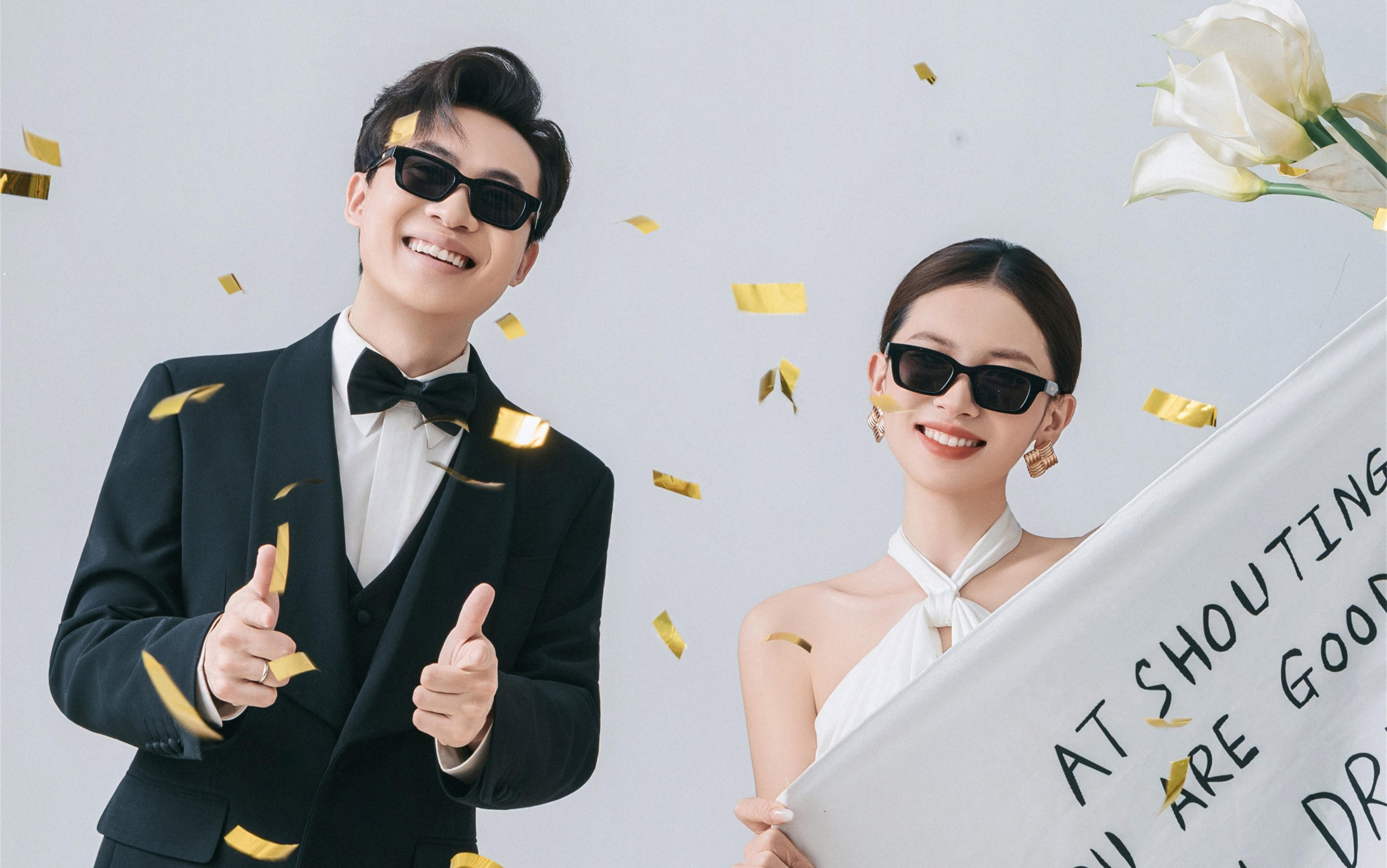 潮酷婚紗照｜墨鏡一戴，愛意直接“鯊”瘋了???