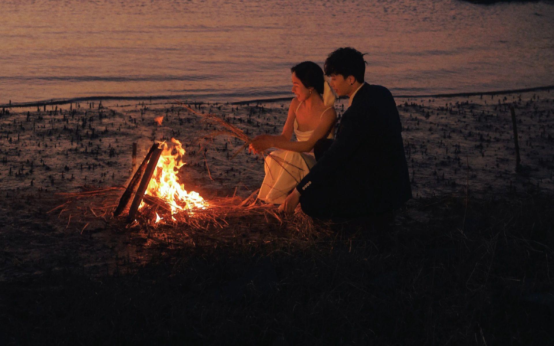 “我会长长久久的爱你”夕阳电影感婚纱照