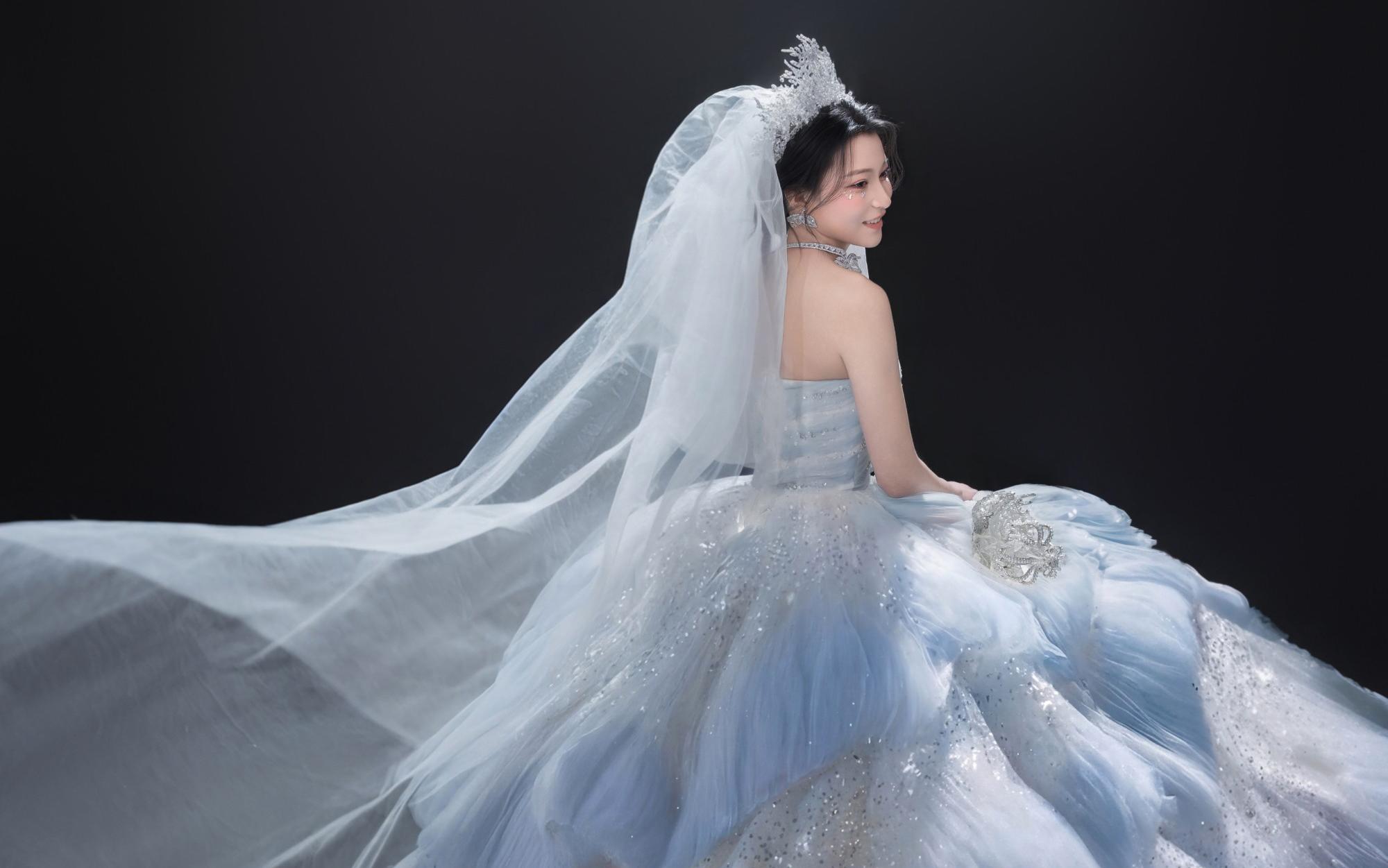 客片分享丨藍(lán)色水母婚紗照