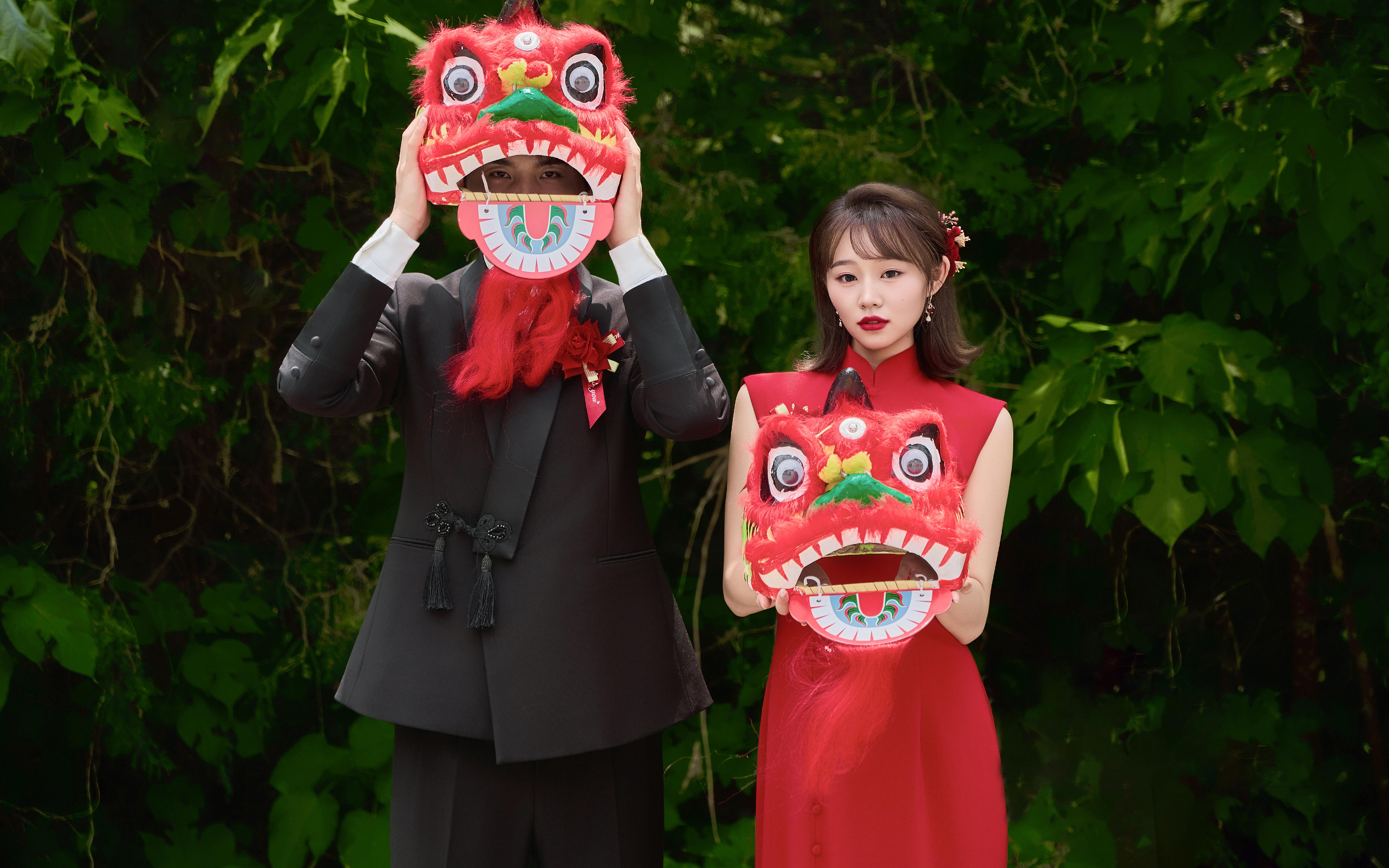被长辈夸啦超甜的新中式复古喜嫁婚纱照