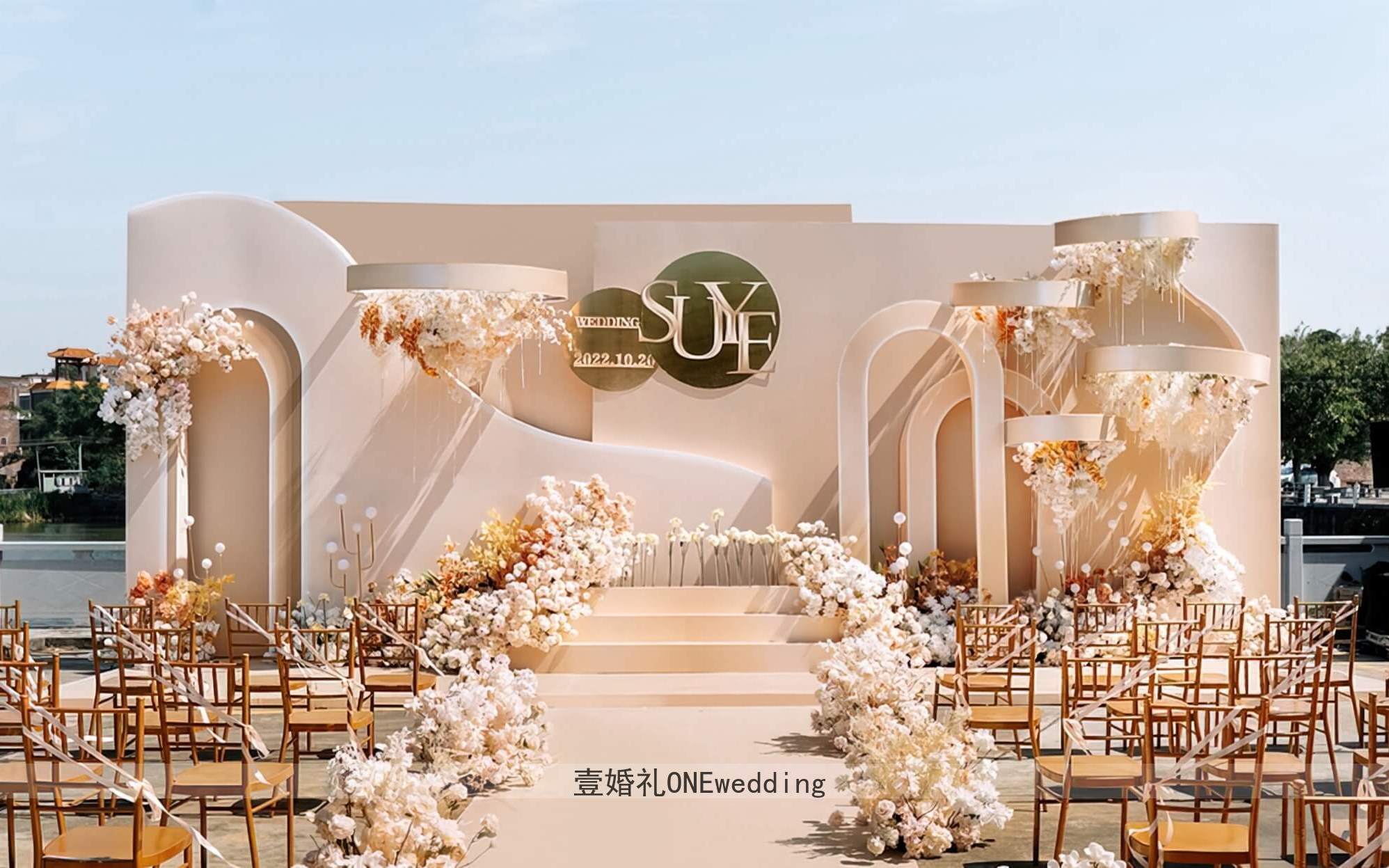 香槟色泰式庭院风婚礼