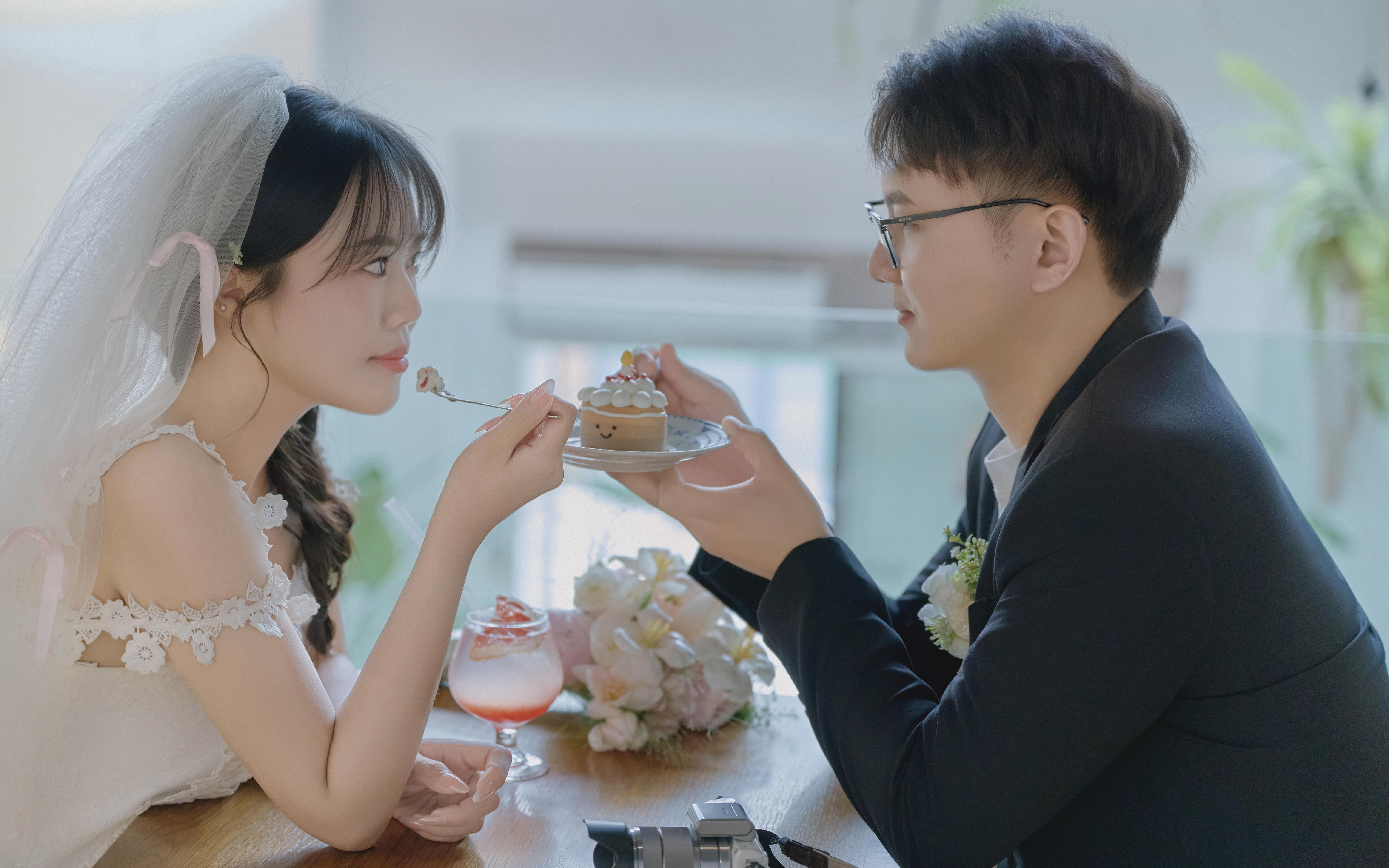 客片！是谁还没拍韩系小清新婚纱照💍真的太甜啦