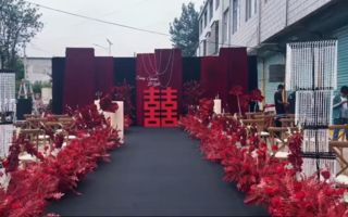 【春风十里】红黑高定小众庭院婚礼
