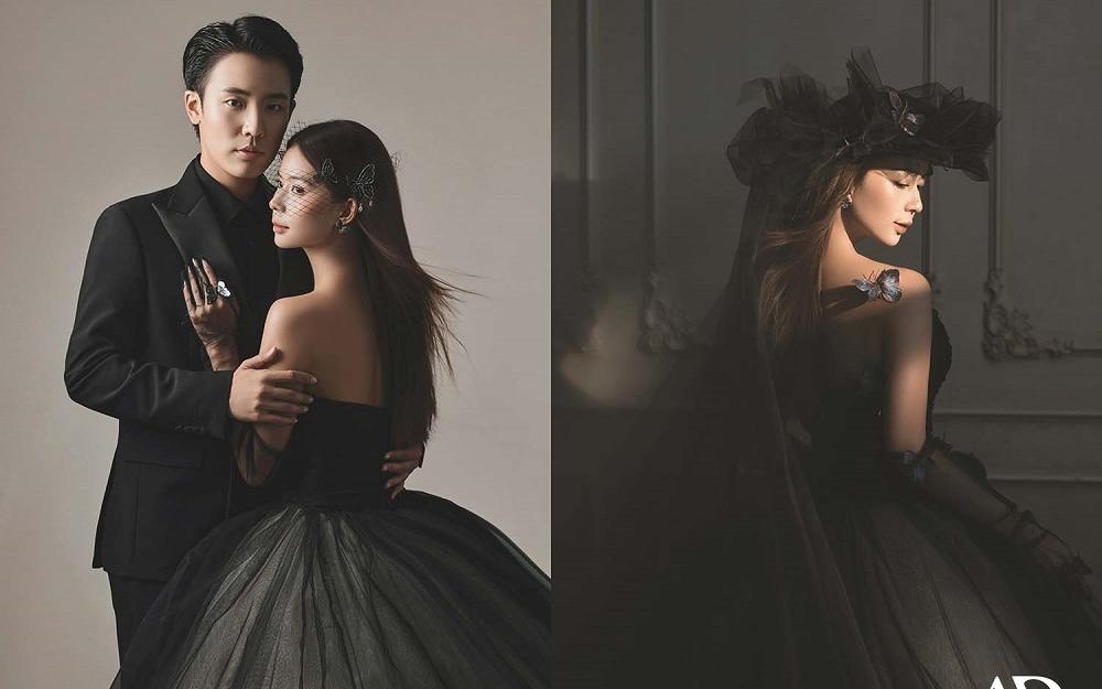 又A又酷❗是00后都在拍的小众黑纱婚纱照✨