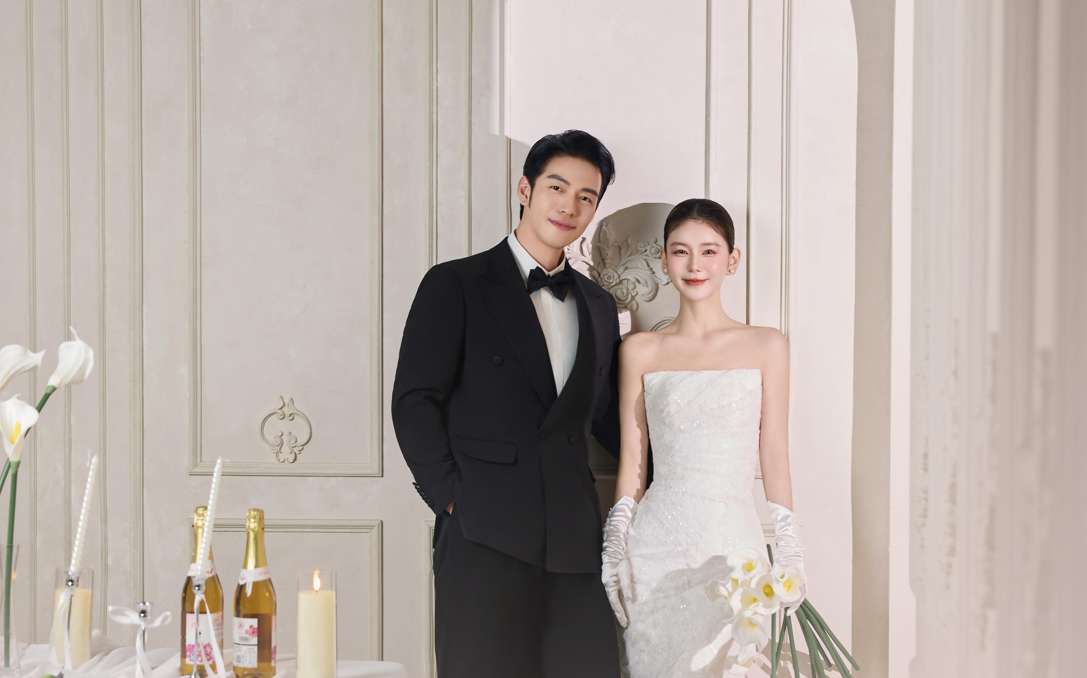 自带ins感的韩式内景婚纱照💒氛围感好绝