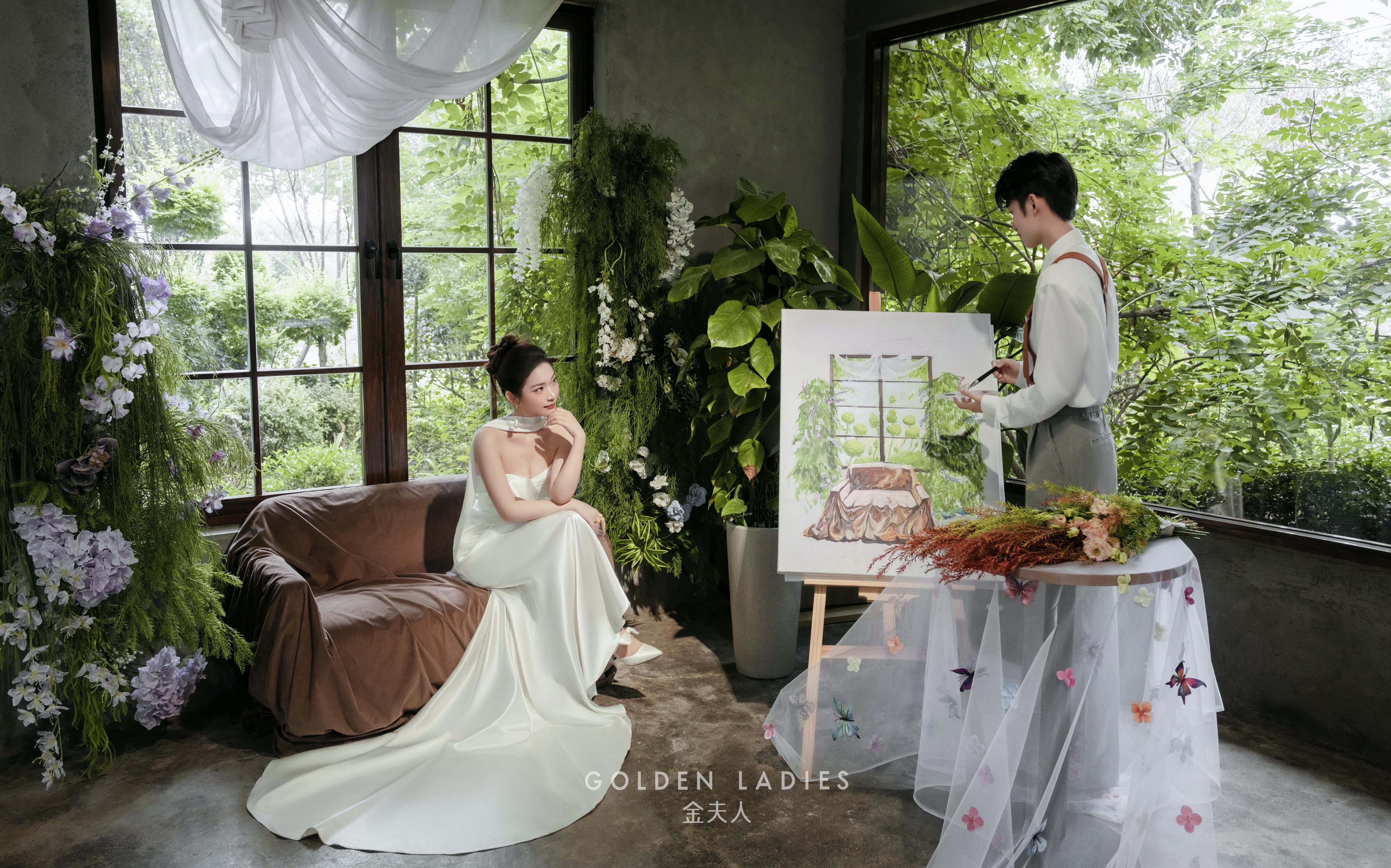 海宁莫奈花园~秋日婚纱照氛围感拉满！